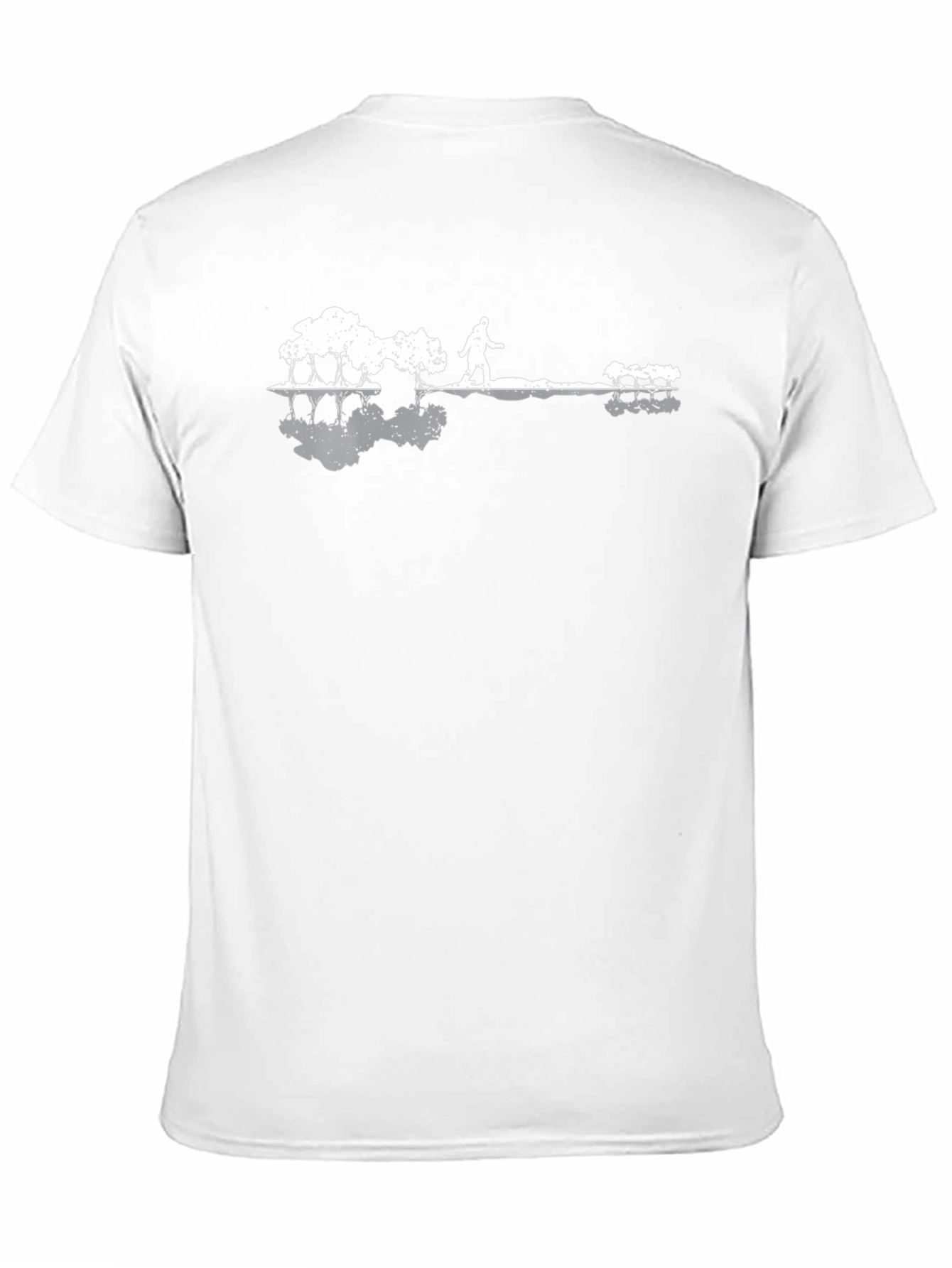 Nature Guitar Scene Mens Black T-Shirt