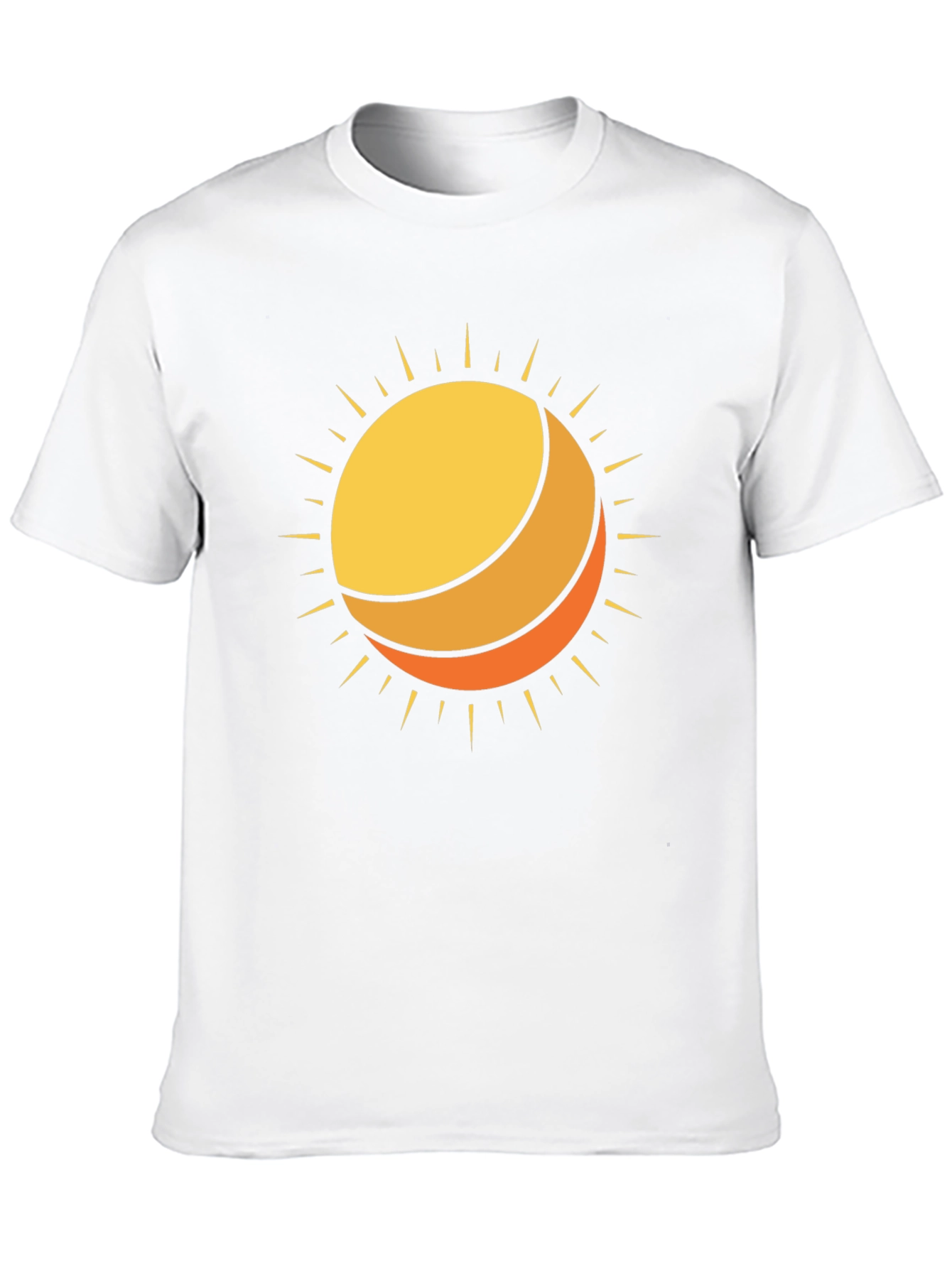 Sun Graphic Black Cotton T-Shirt