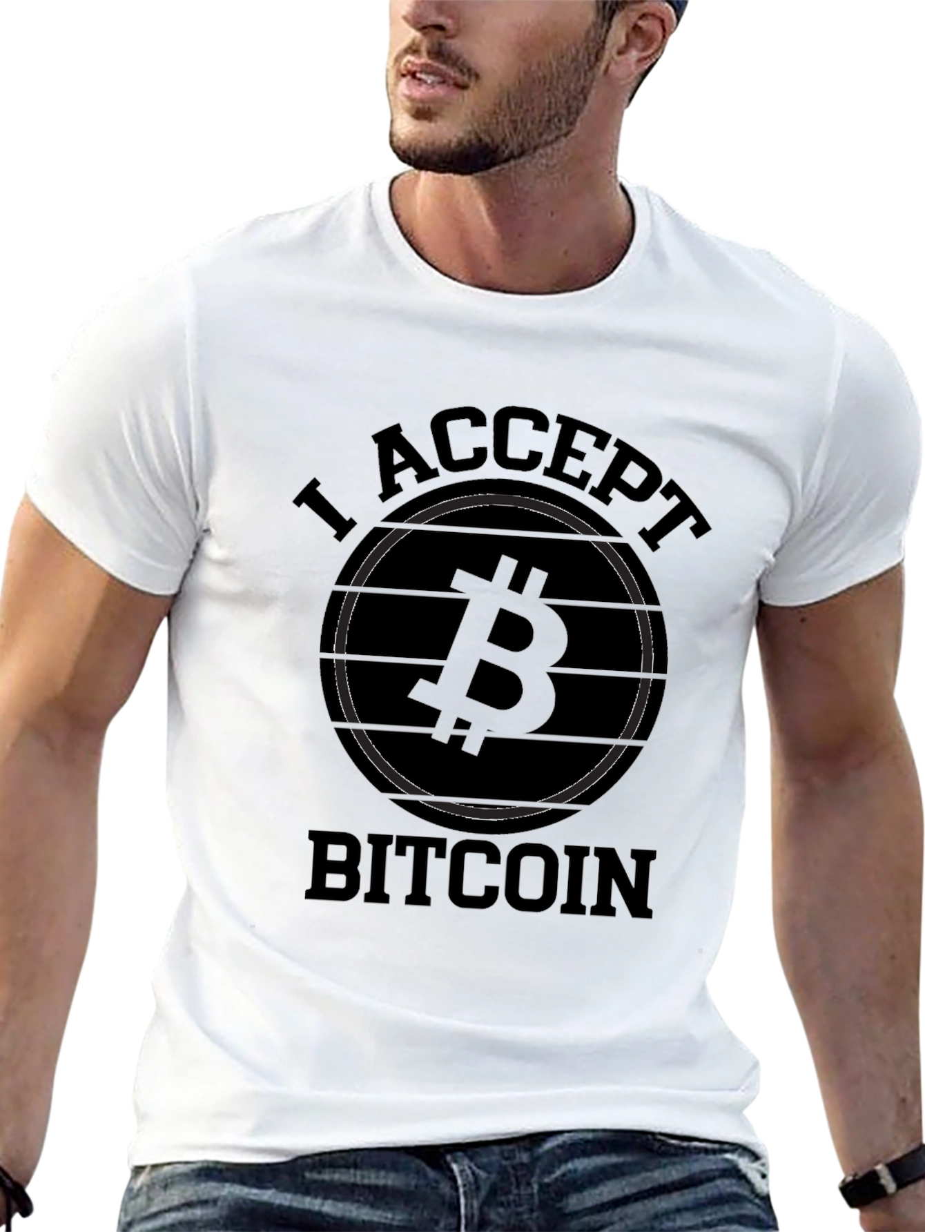 I Accept Bitcoin Graphic T-Shirt