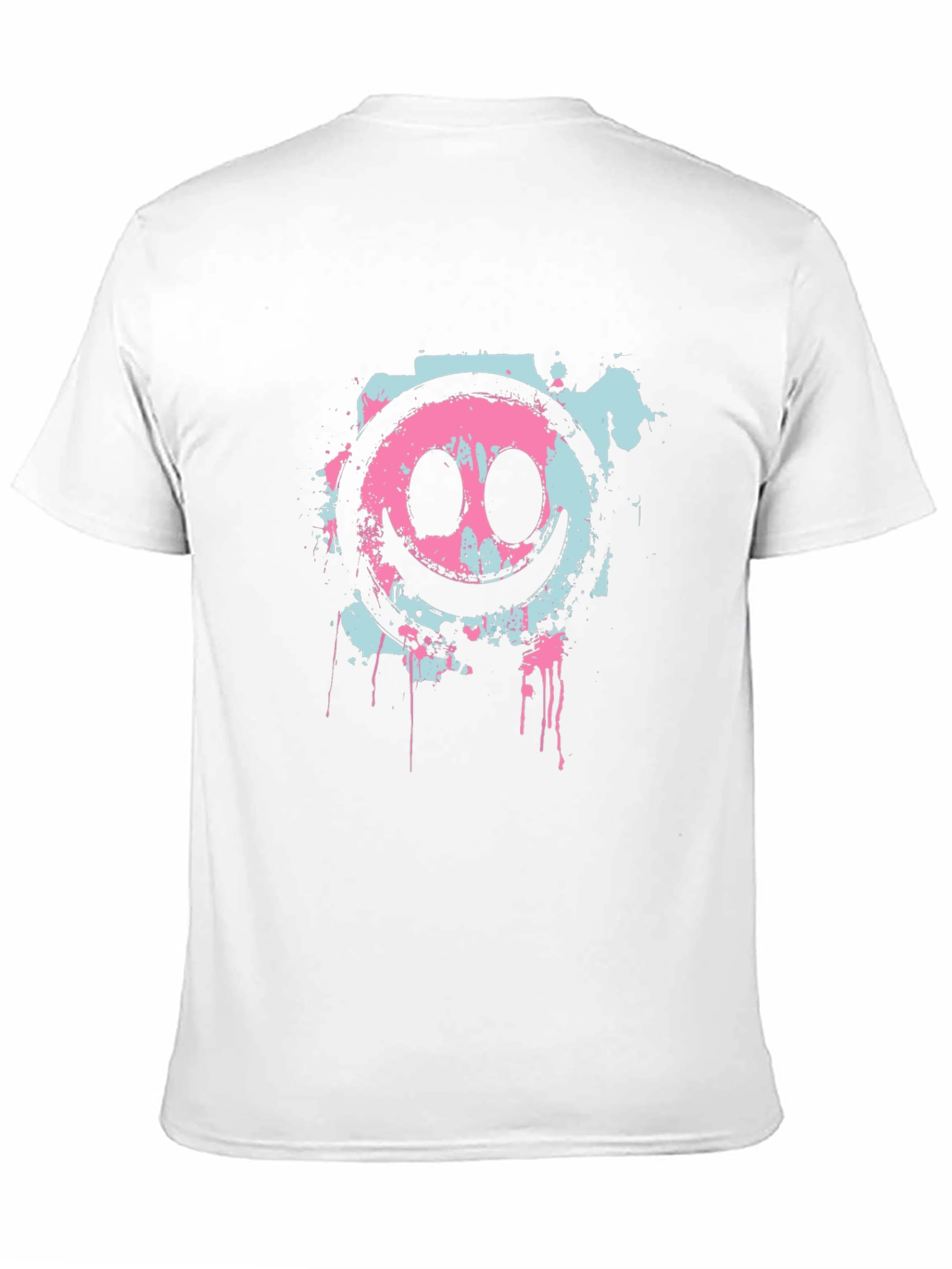 Cool Smiley Face Graphic Black T-Shirt