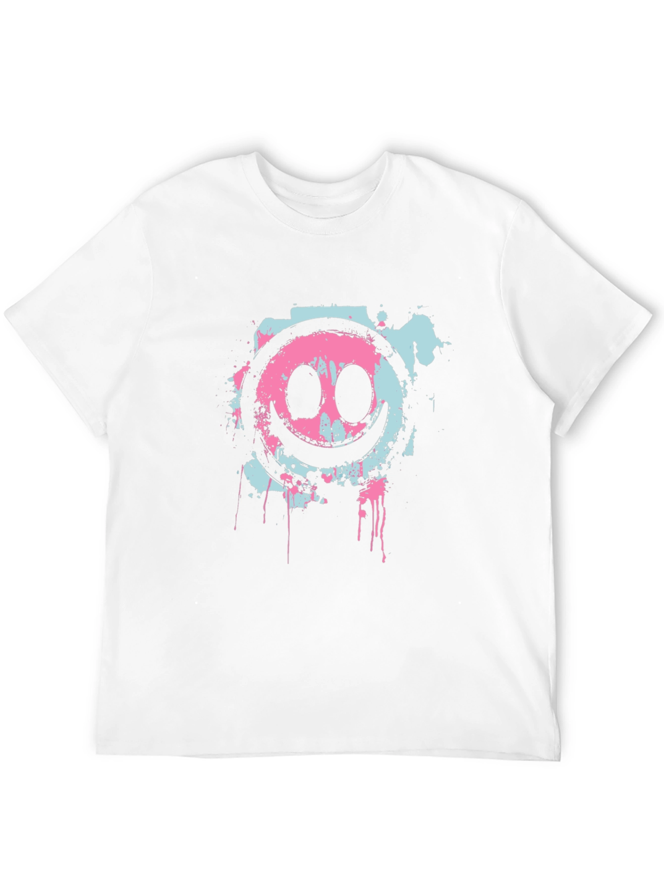 Cool Smiley Face Graphic Black T-Shirt