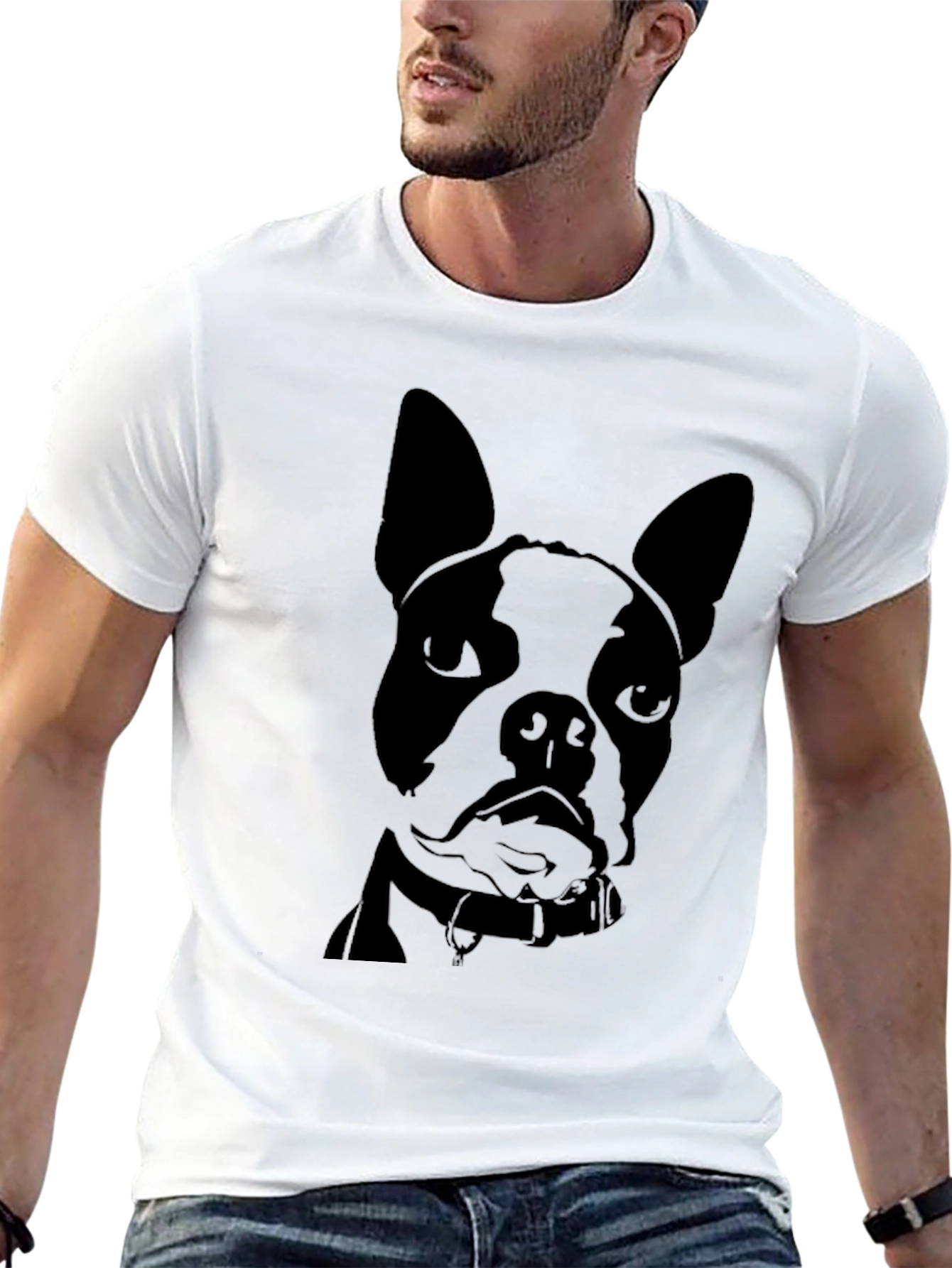 Black Boston Terrier Graphic Tee