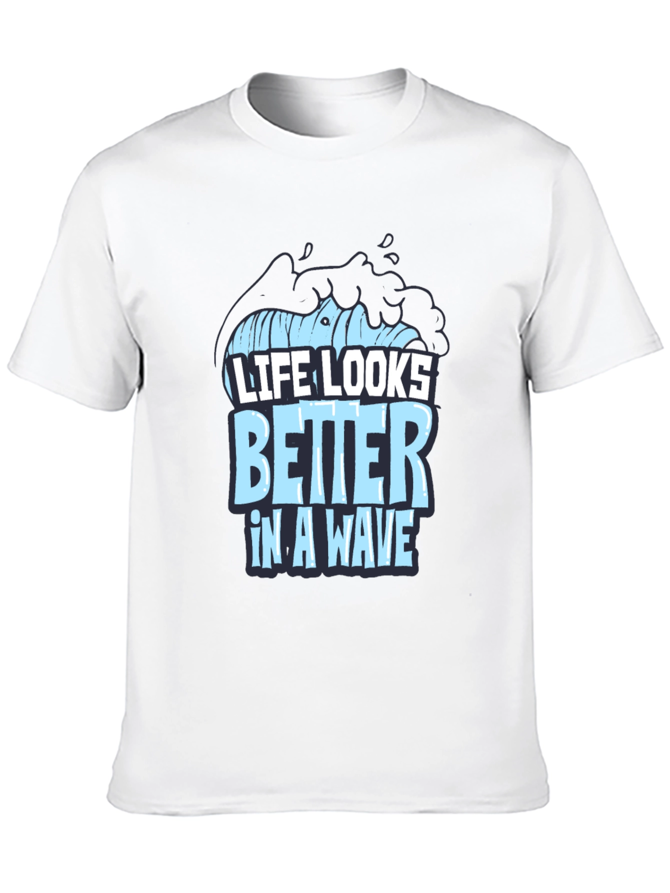 Life Looks Better In A Wave Graphic T-Shirt