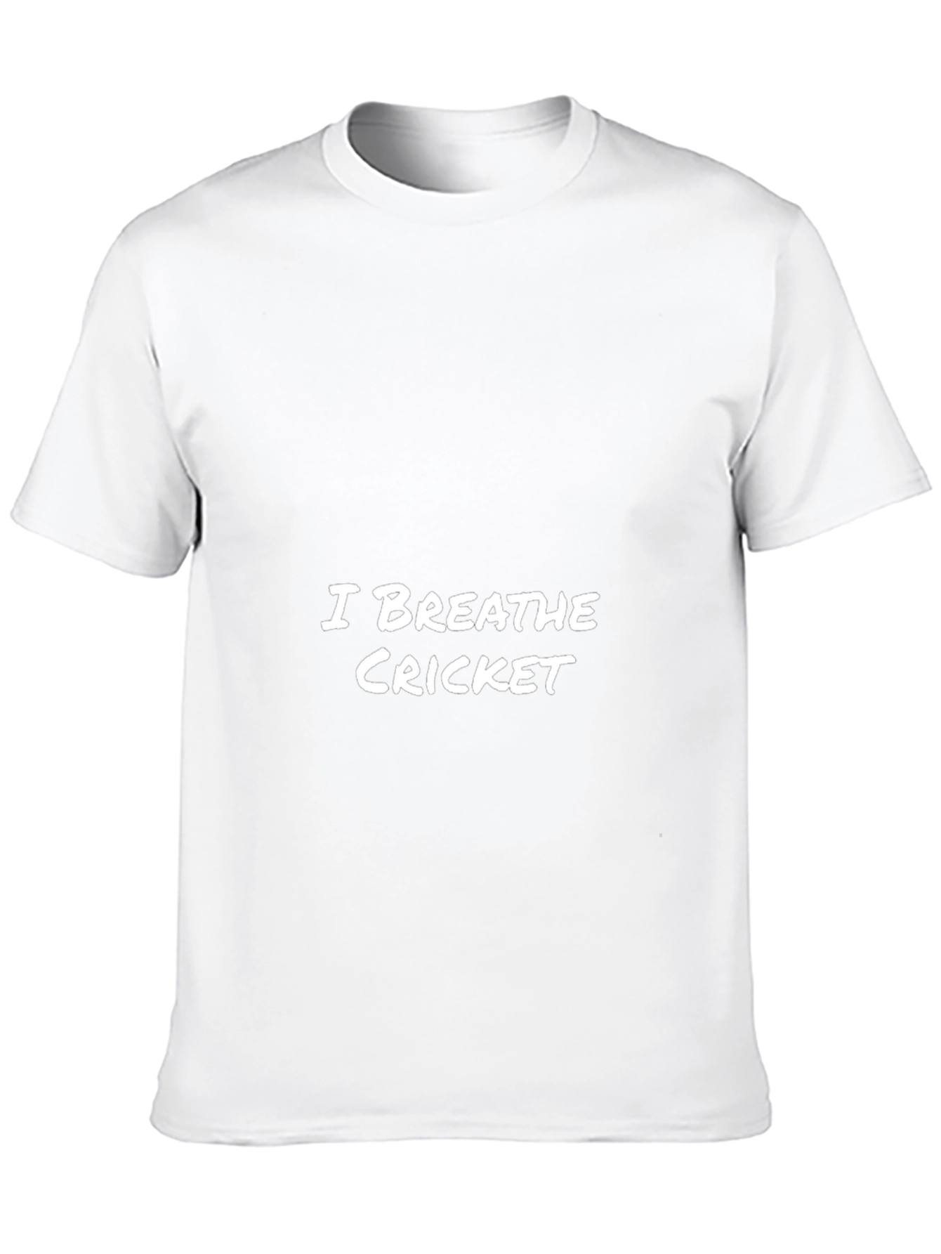 I Breathe Cricket Mens Black Graphic Tee