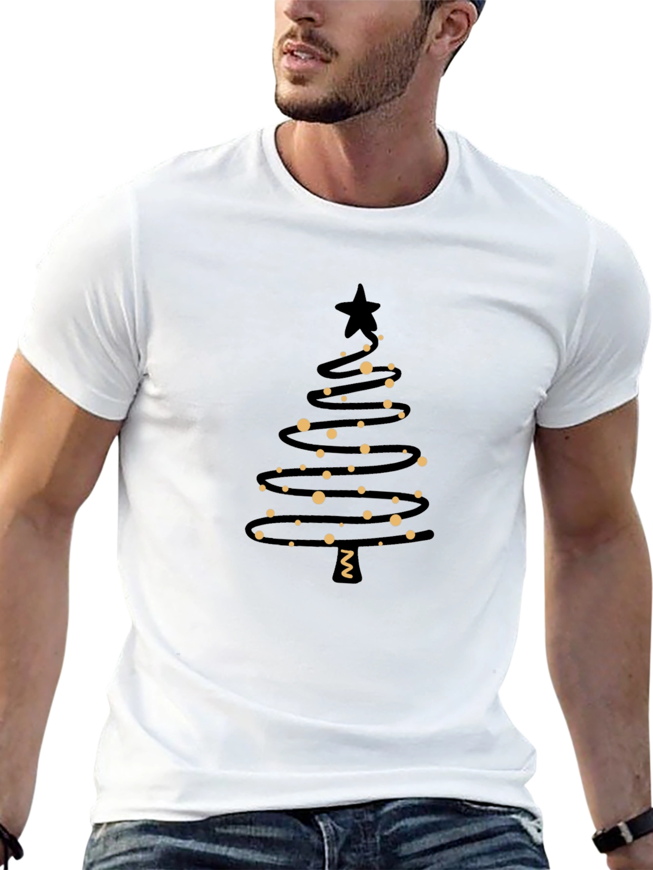 Festive Christmas Tree Graphic Tee