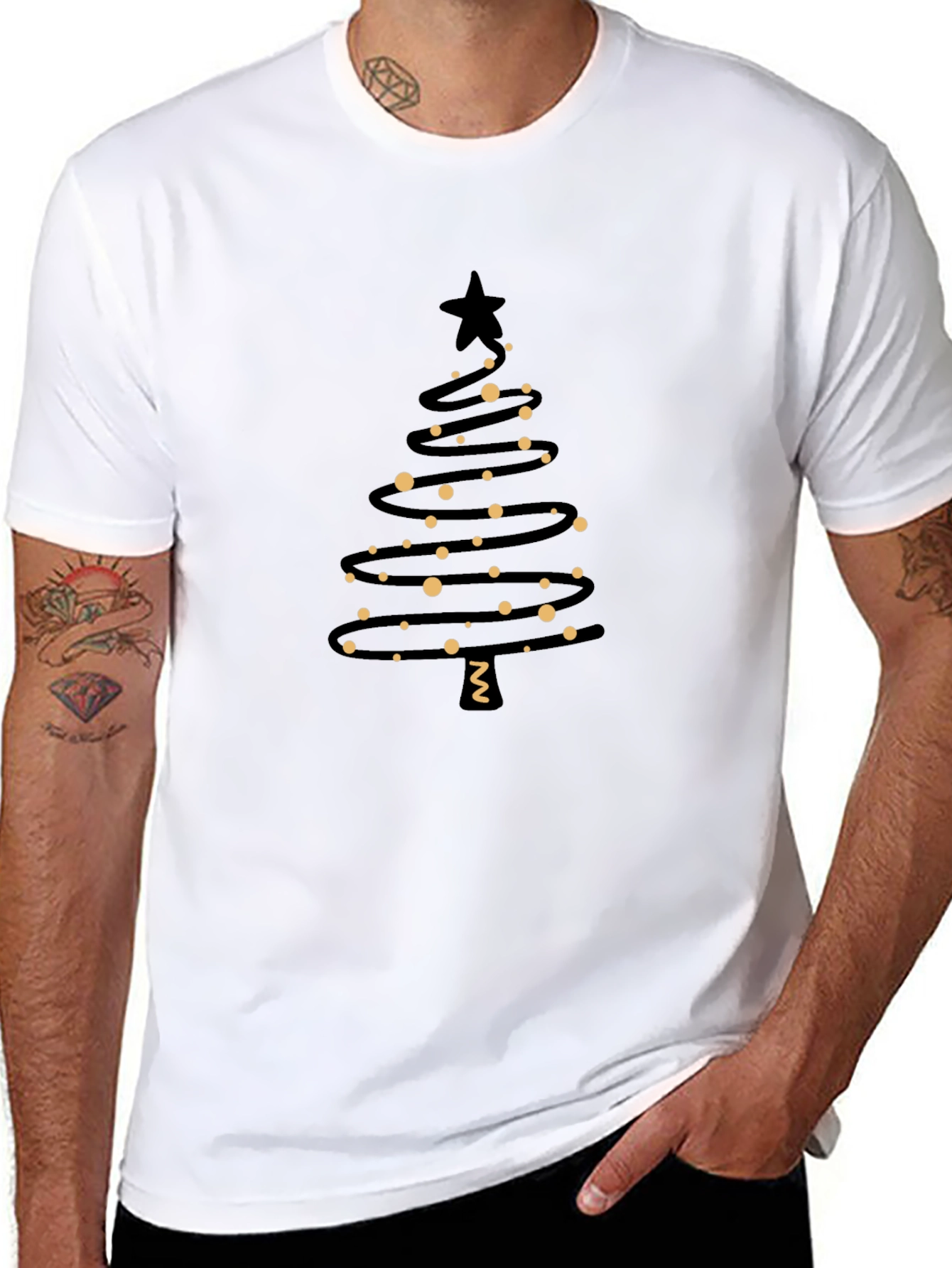 Festive Christmas Tree Graphic Tee