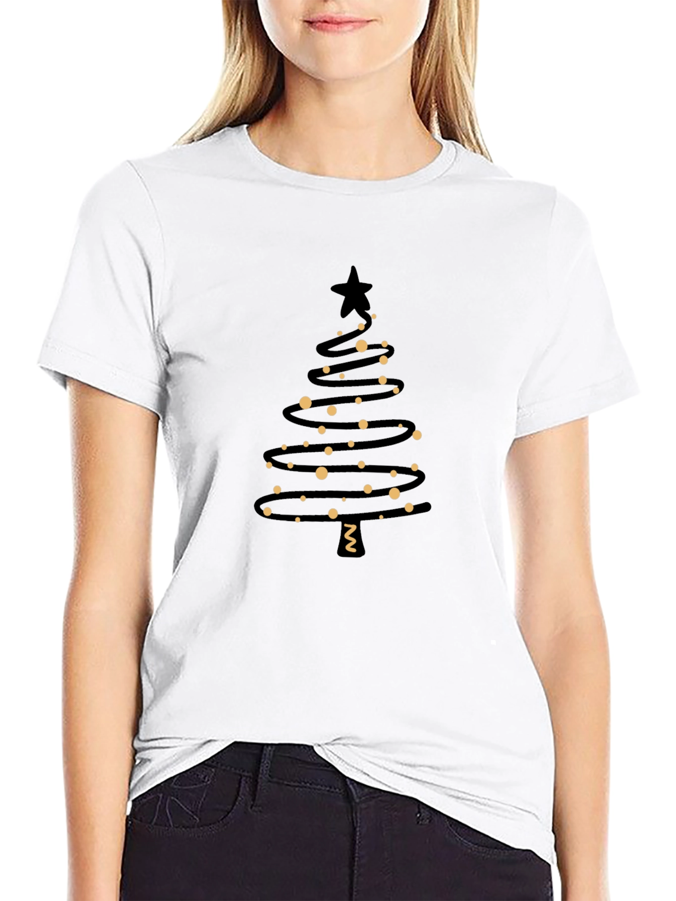 Festive Christmas Tree Graphic Tee