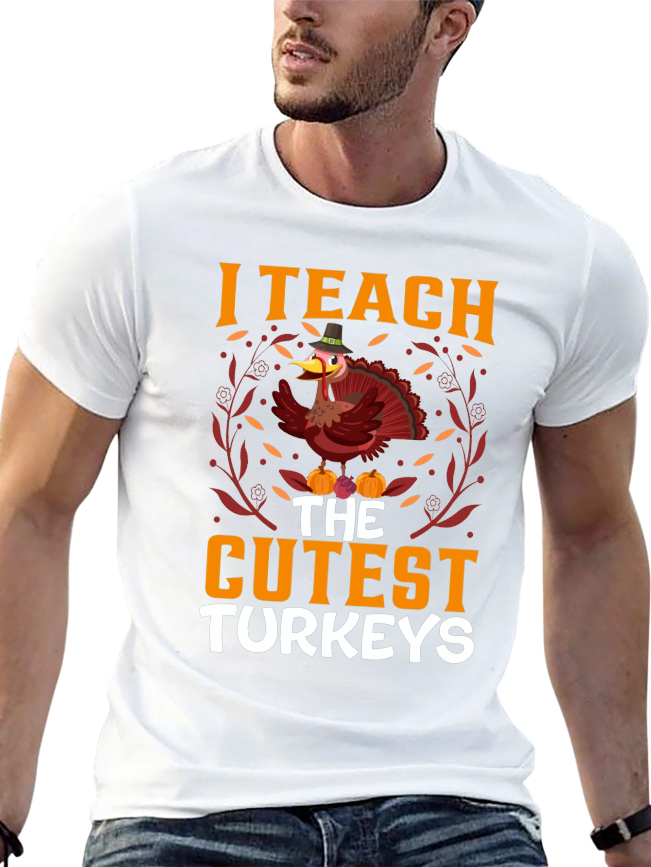 I Teach the Cutest Turkeys T-Shirt Thanksgiving Tee
