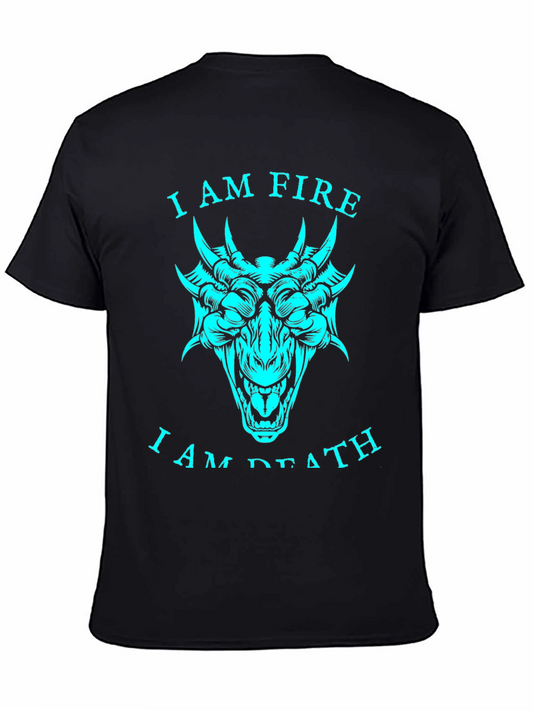 Dragon Fire Death Graphic T-Shirt