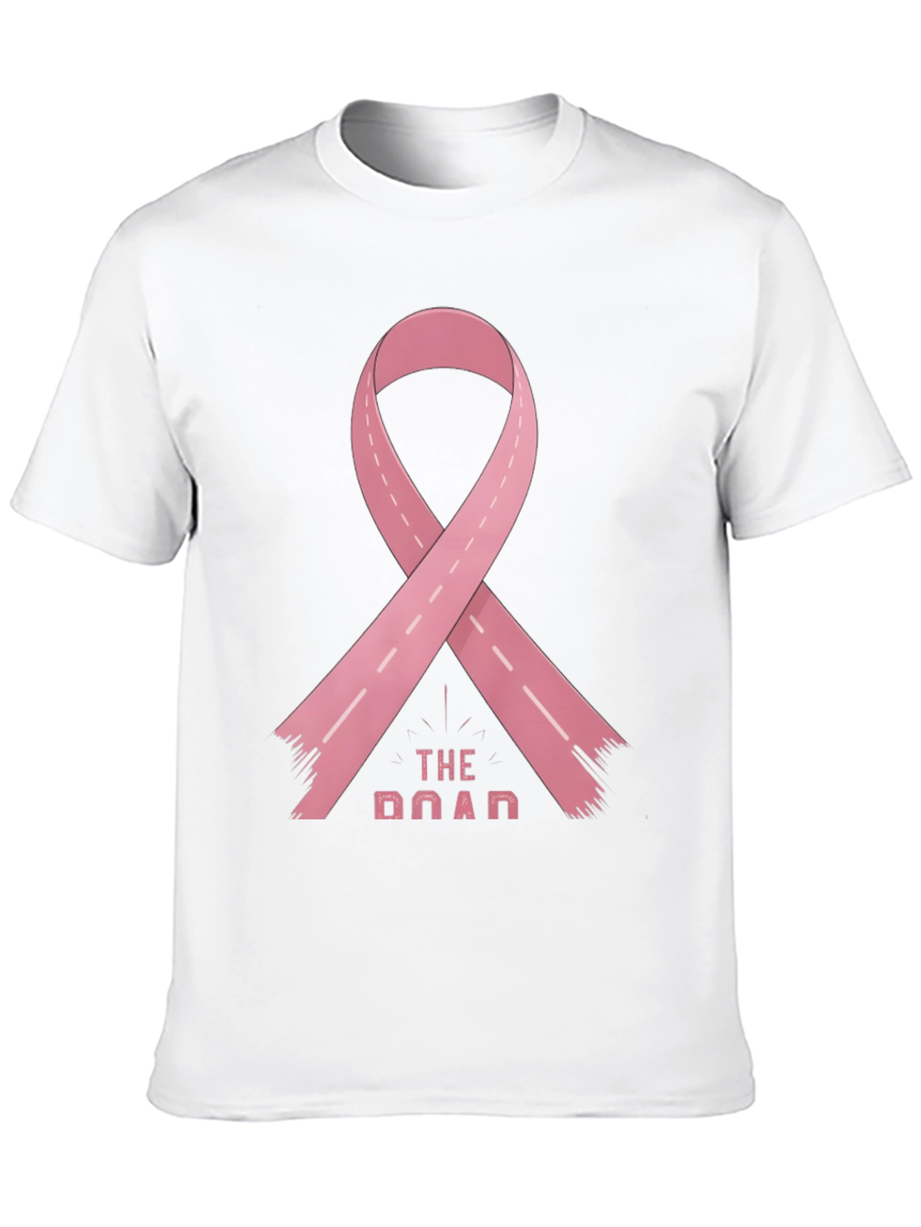 The Road Pink Ribbon Graphic Tee - Awareness Shirt
