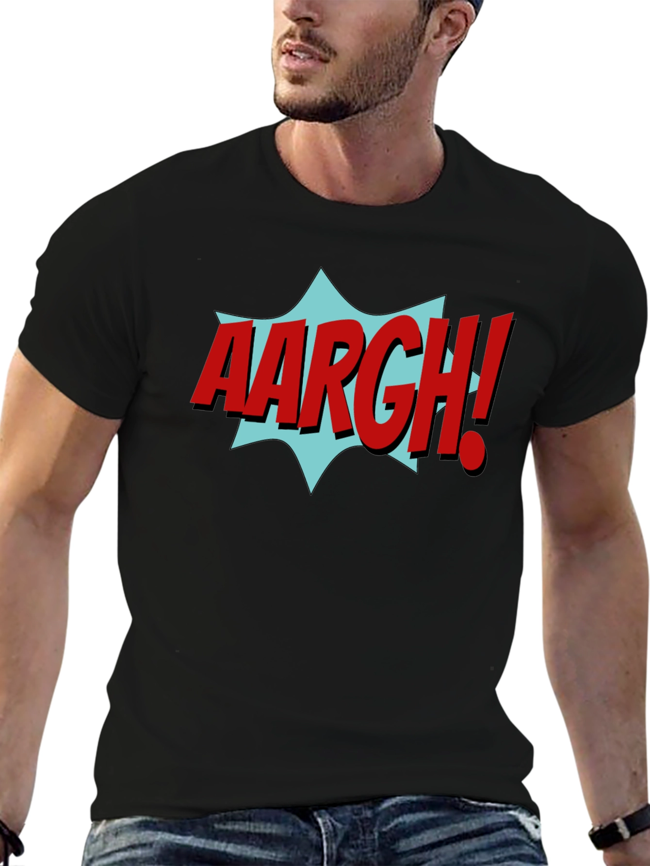 AARGH! Graphic Print T-Shirt