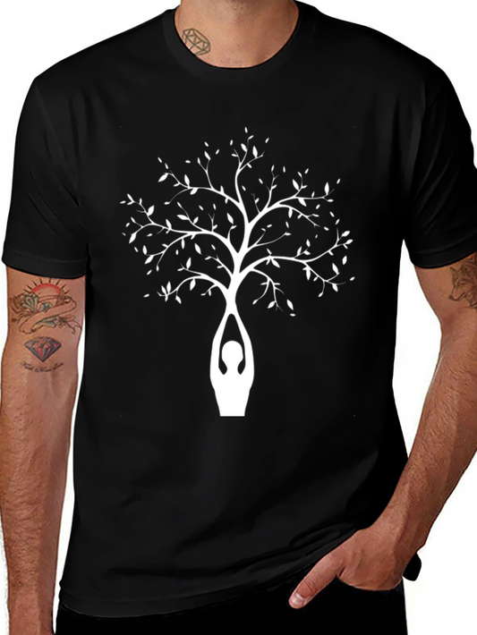 Yoga Tree T-Shirt - Zen Style Relaxed Fit