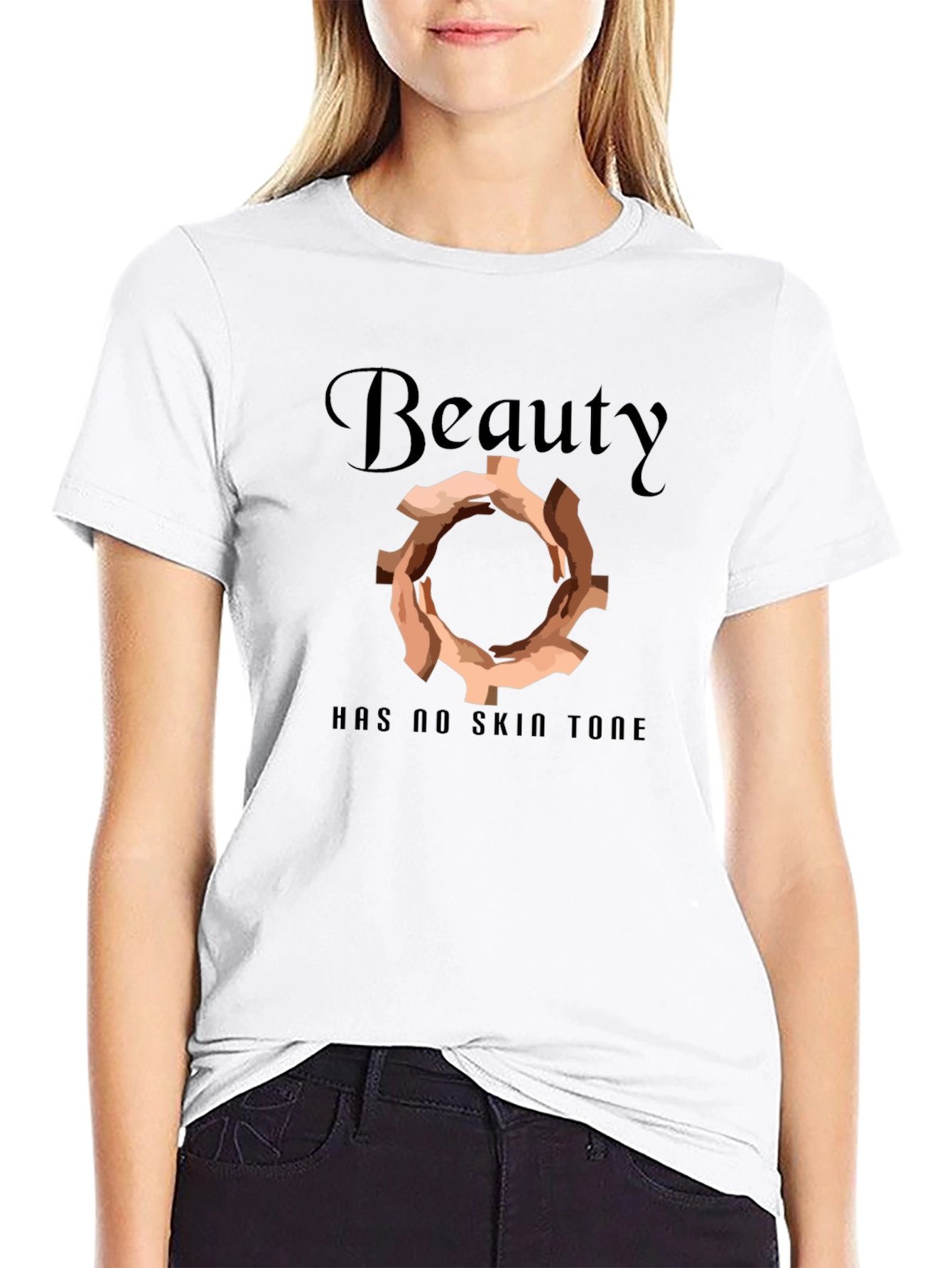 Beauty Has No Skin Tone Graphic Tee