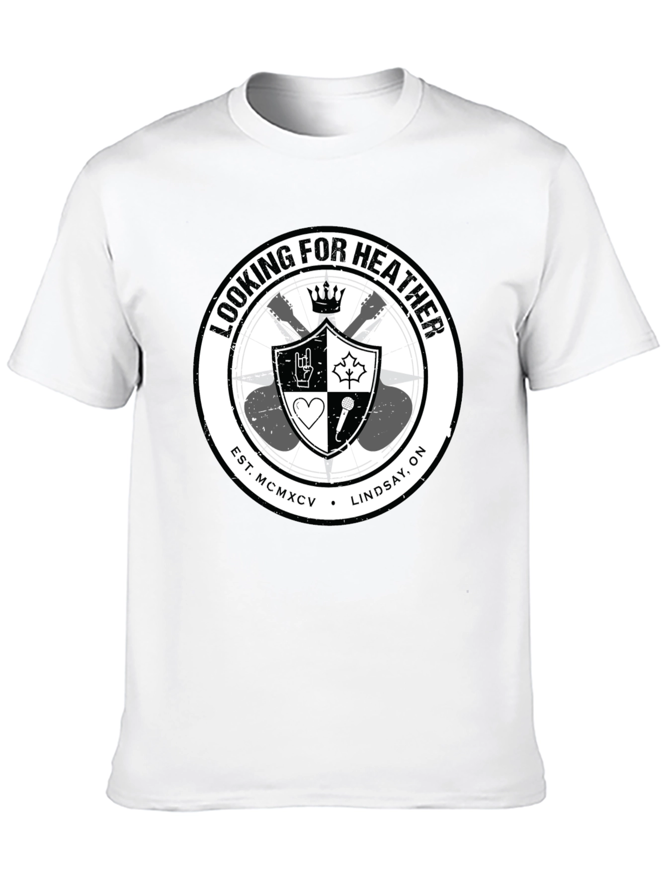 Looking for Heather Graphic T-Shirt - Black
