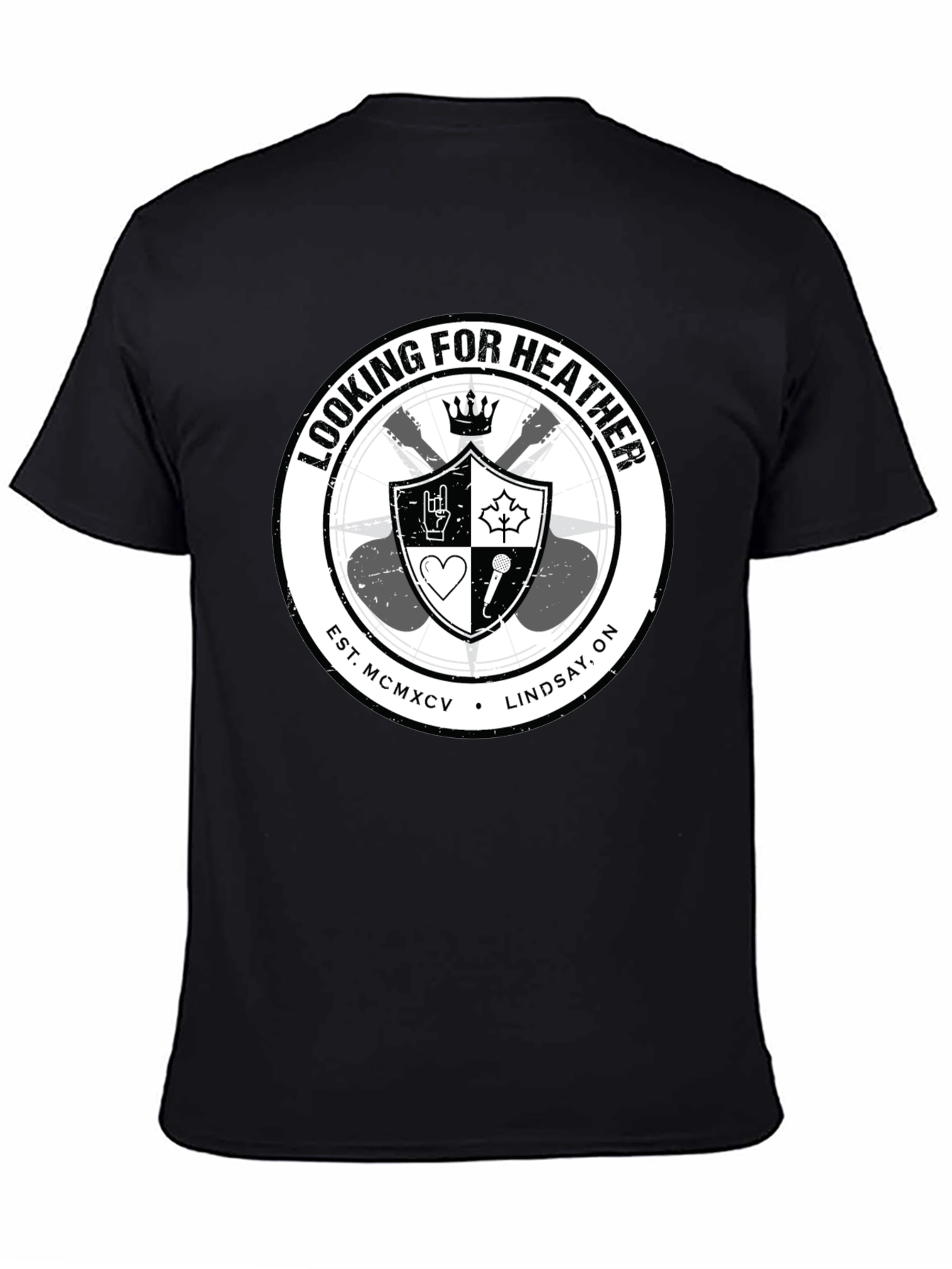 Looking for Heather Graphic T-Shirt - Black