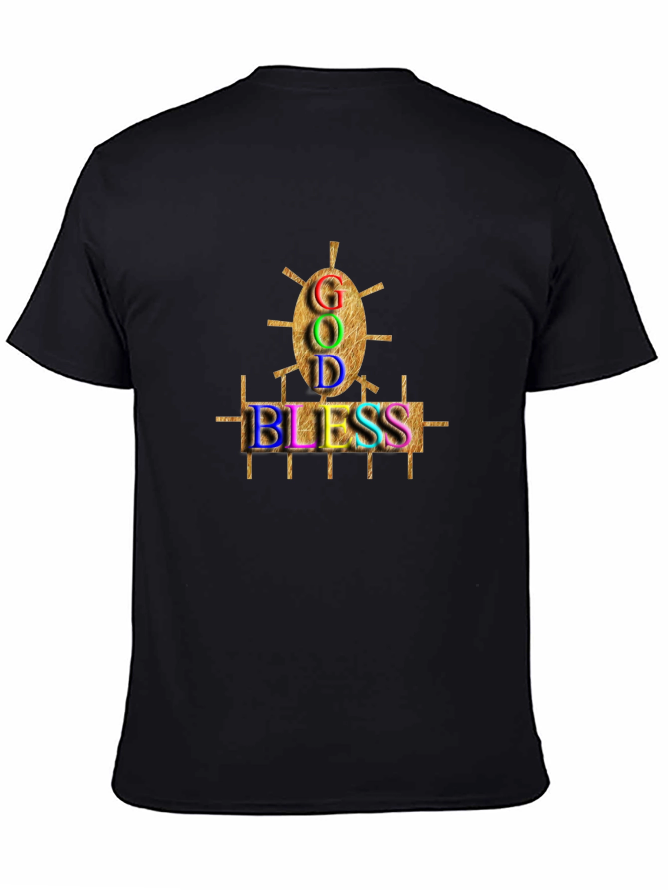 God Bless Graphic Black T-Shirt