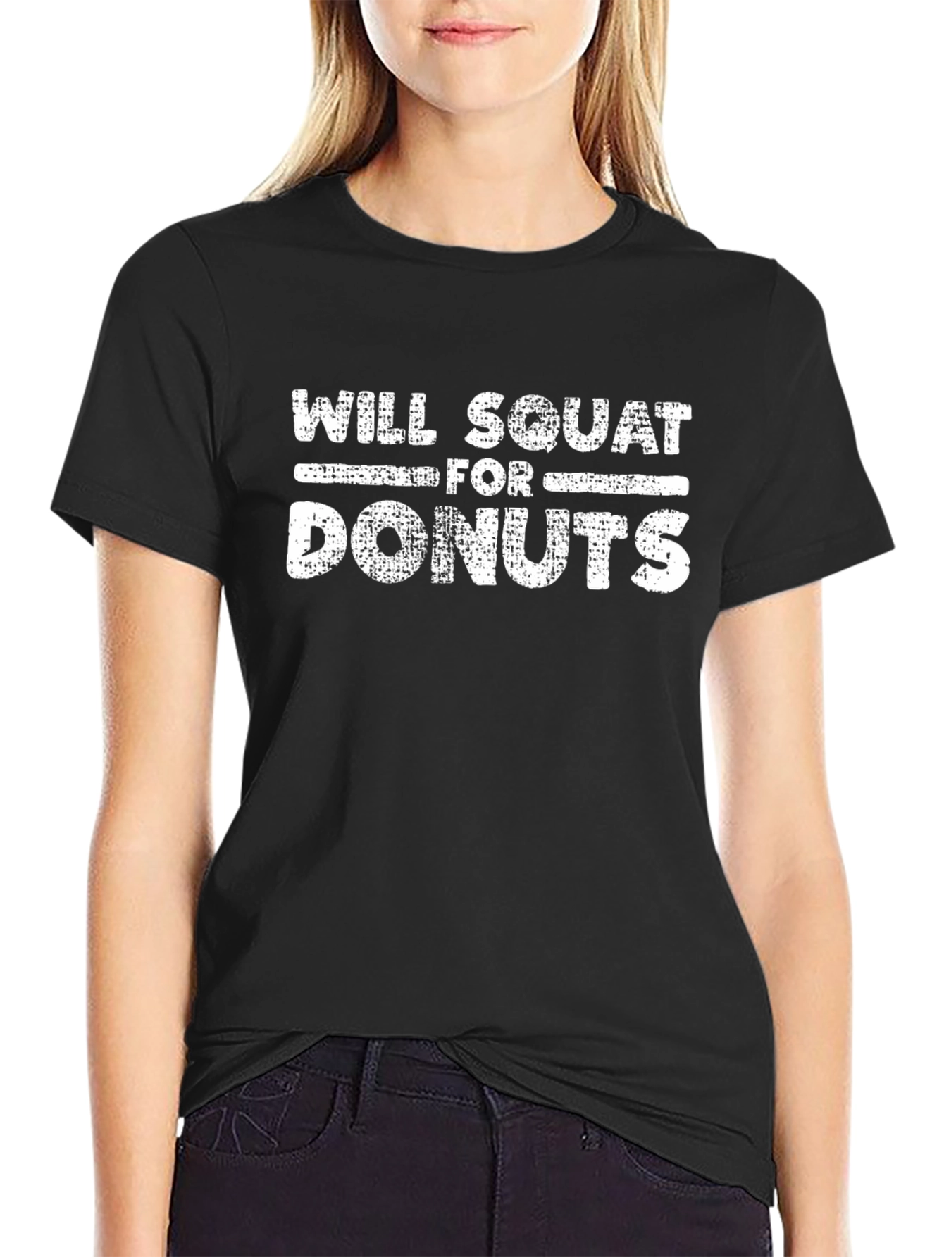 Will Squat for Donuts Graphic Tee