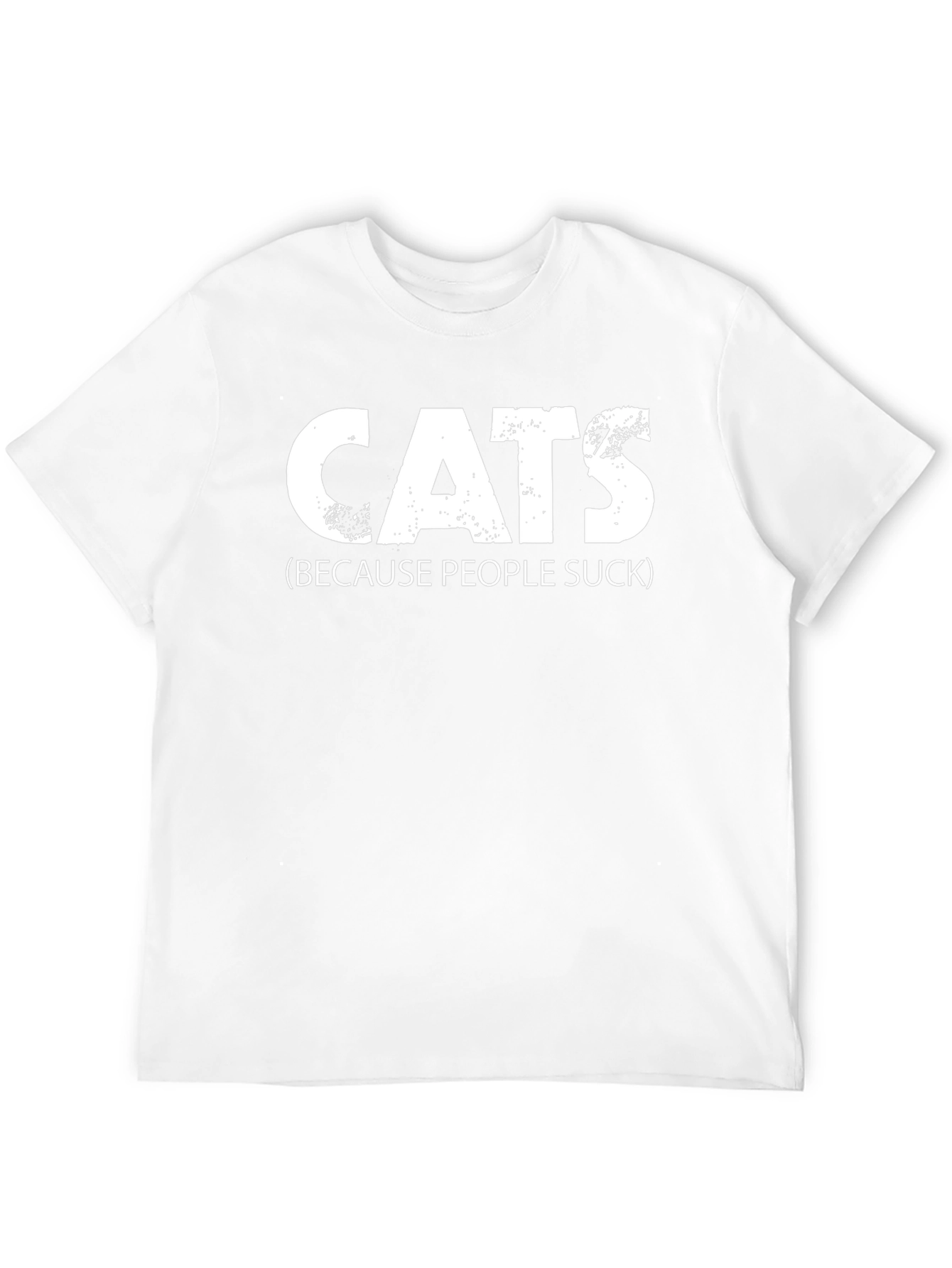 Cats Because People Suck Tee - Funny Novelty T-Shirt
