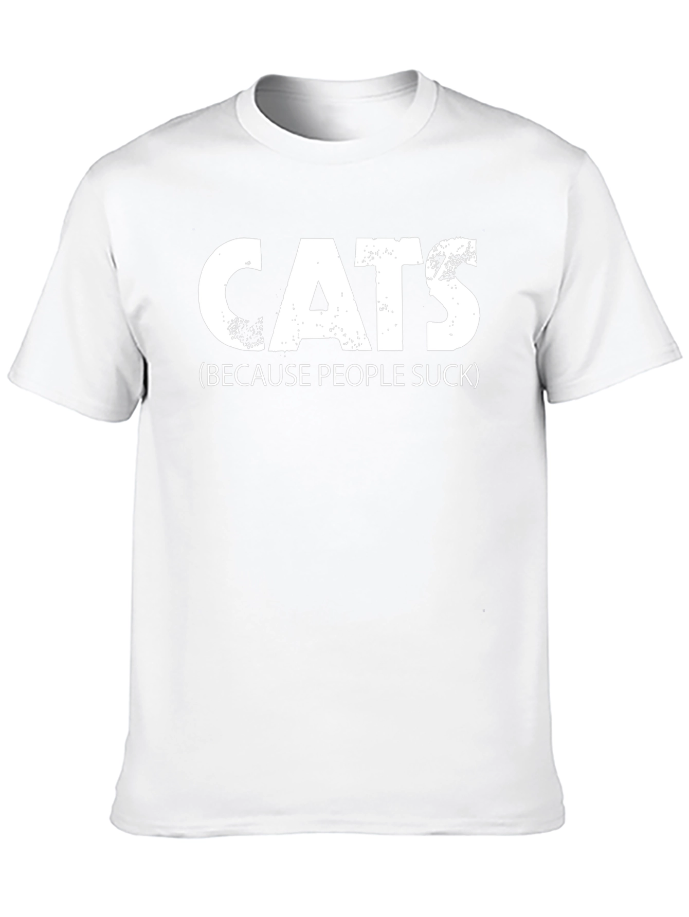 Cats Because People Suck Tee - Funny Novelty T-Shirt