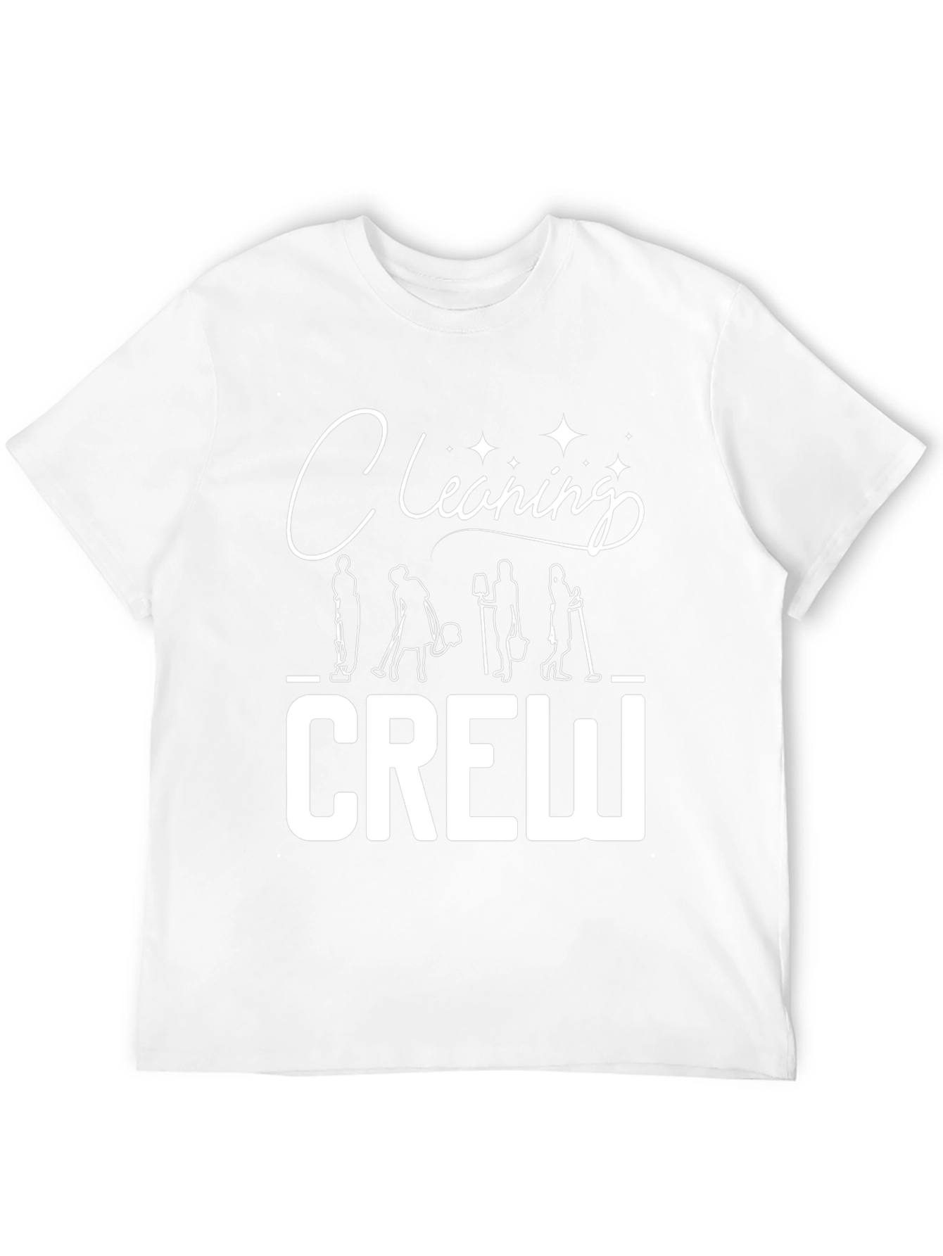 Cleaning Crew Graphic T-Shirt - Black