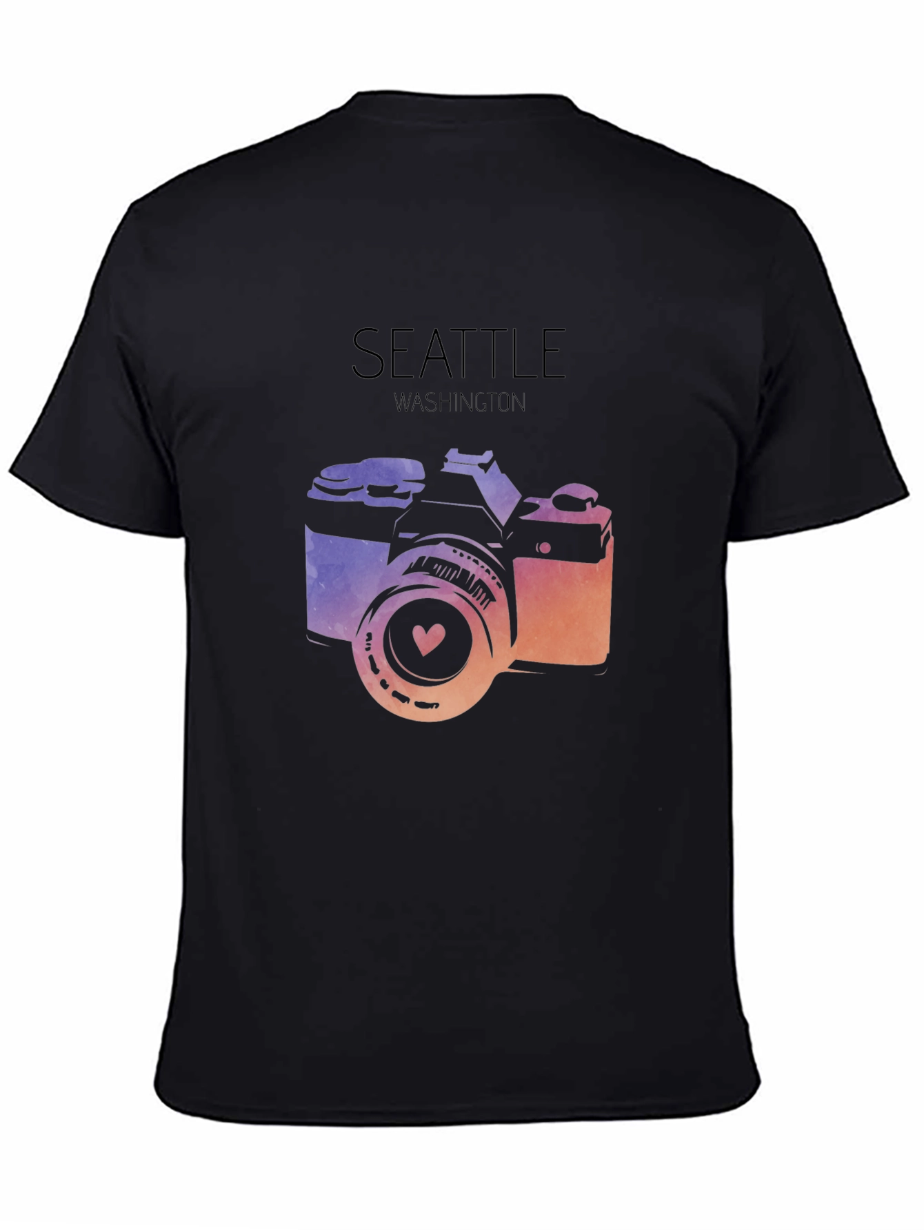 Seattle Washington Camera Graphic Tee