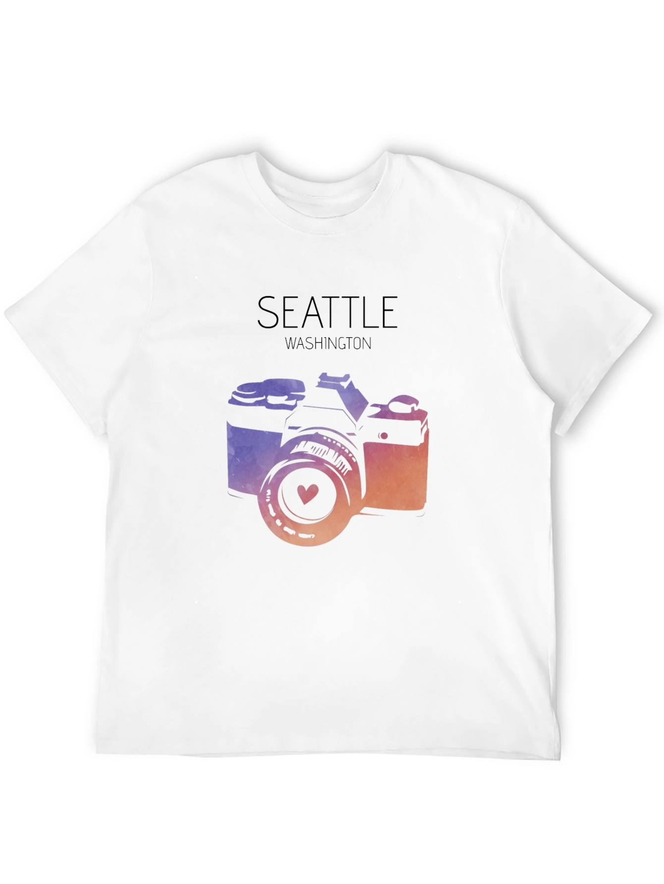Seattle Washington Camera Graphic Tee