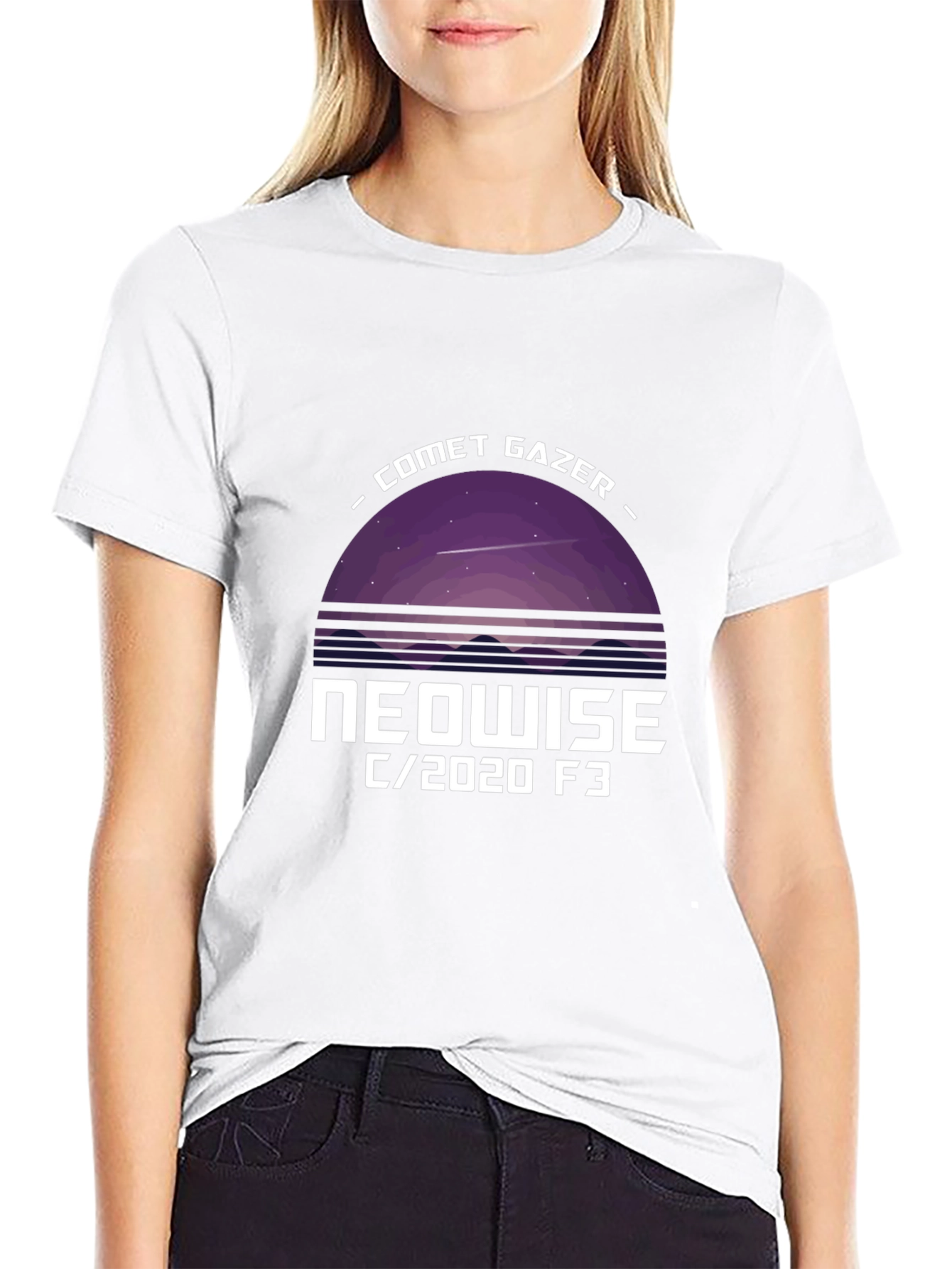 Comet Gazer NEOWISE Graphic Tee - Black