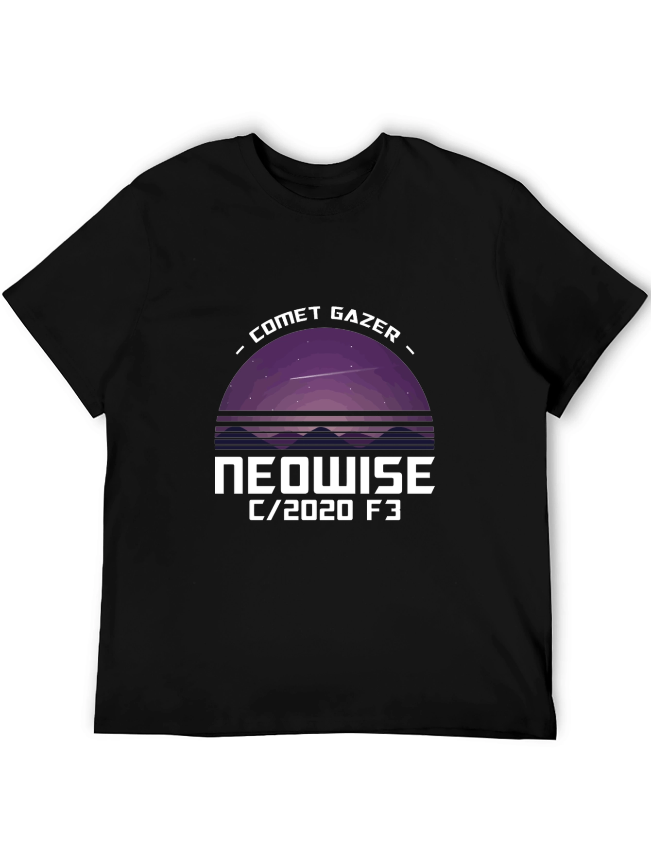 Comet Gazer NEOWISE Graphic Tee - Black