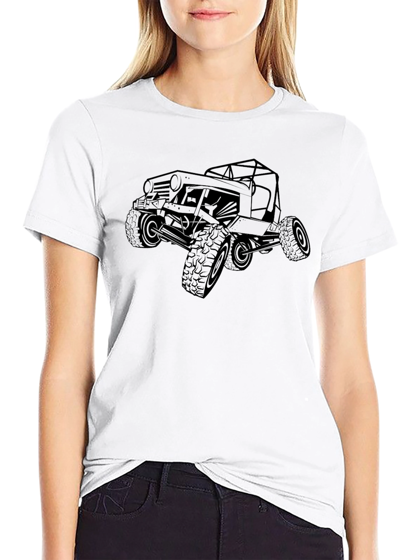 Off-Road Vehicle Graphic Tee - Black