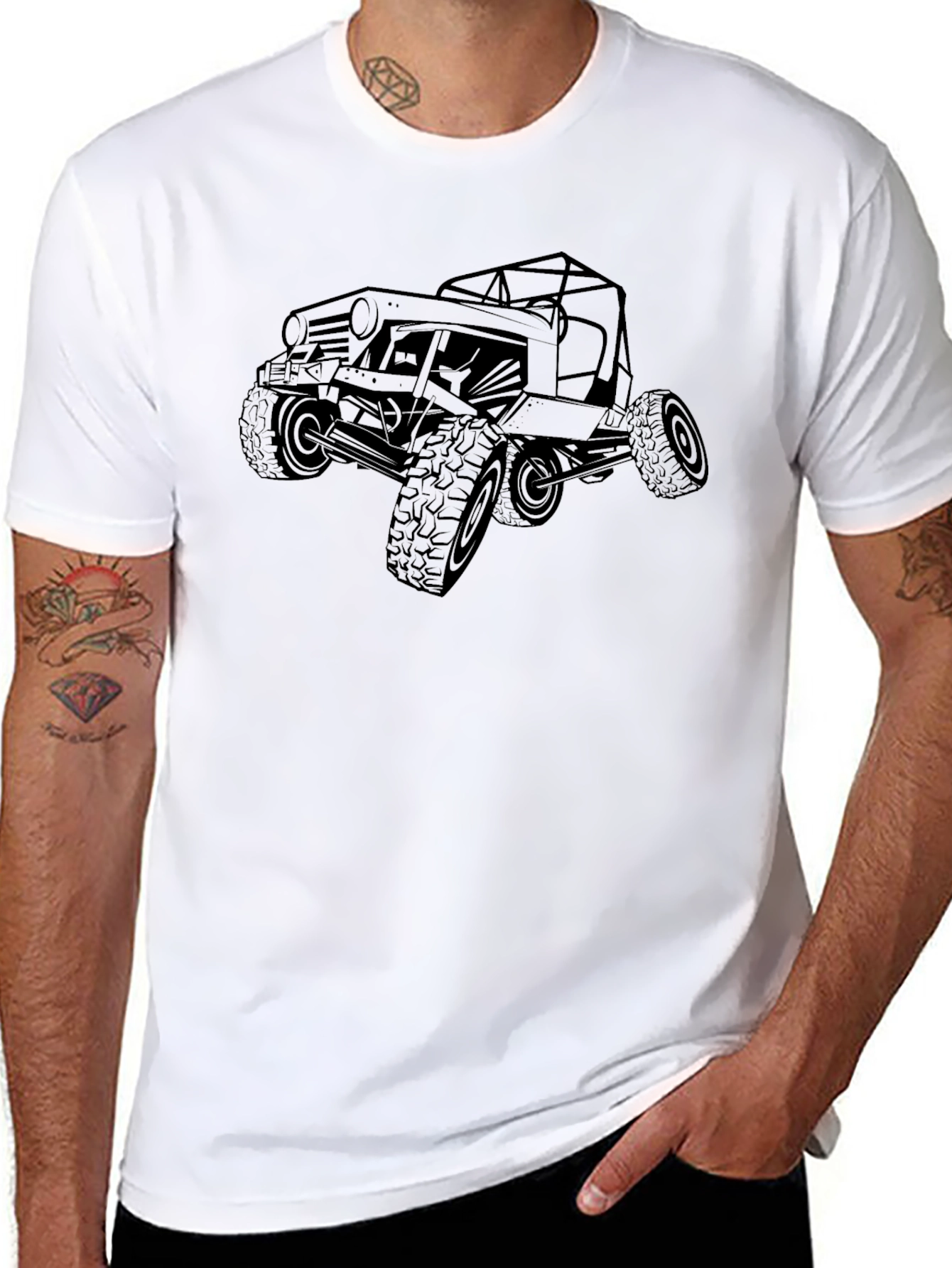 Off-Road Vehicle Graphic Tee - Black