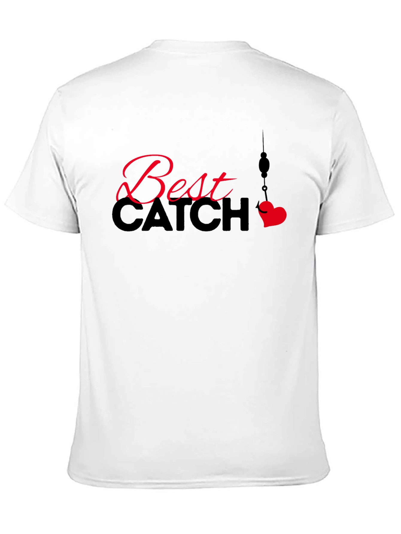 Best Catch Graphic Tee - Black Cotton T-Shirt