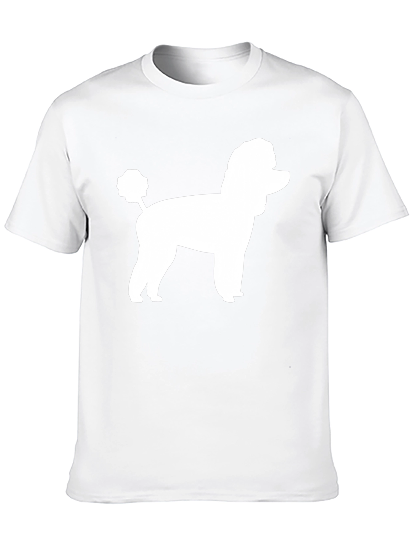 Poodle Silhouette Black T-Shirt