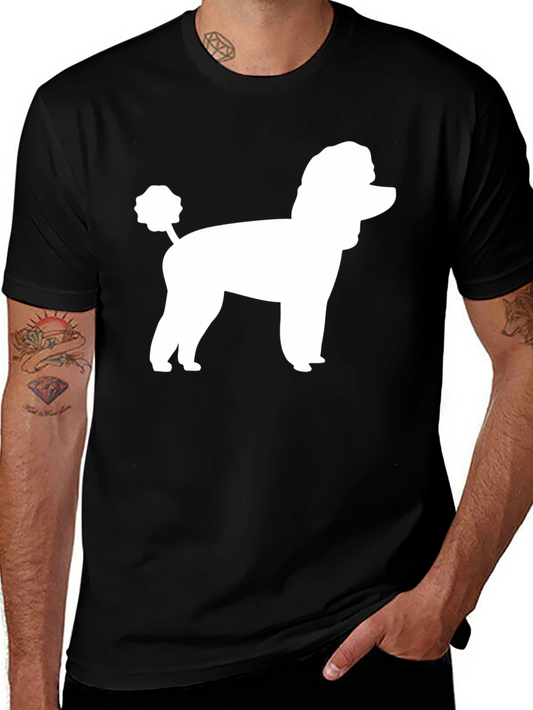 Poodle Silhouette Black T-Shirt