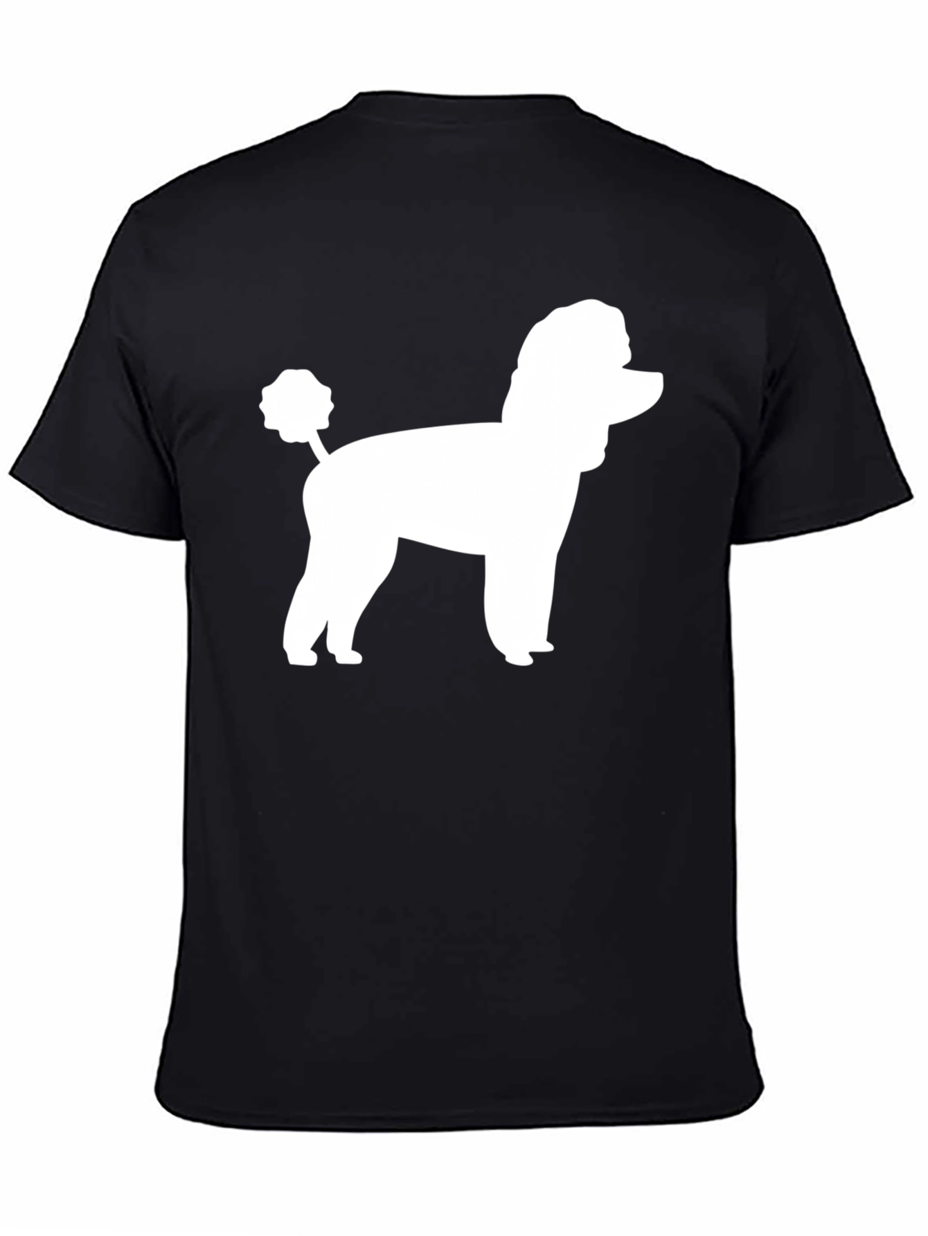 Poodle Silhouette Black T-Shirt