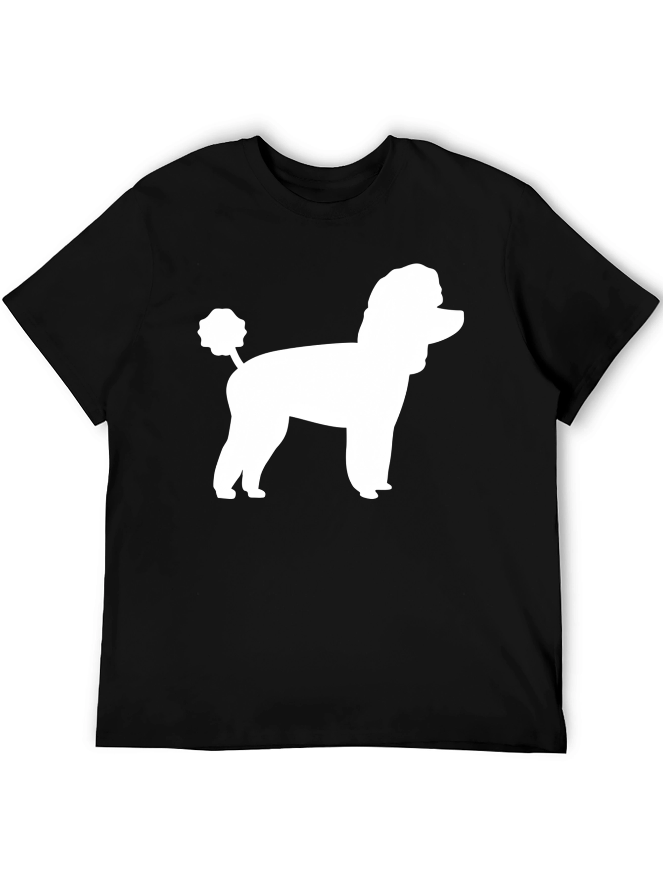 Poodle Silhouette Black T-Shirt