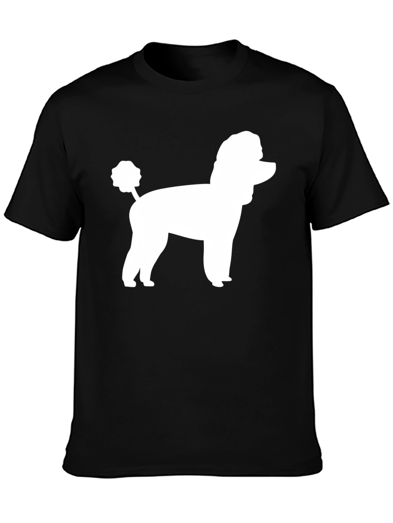 Poodle Silhouette Black T-Shirt