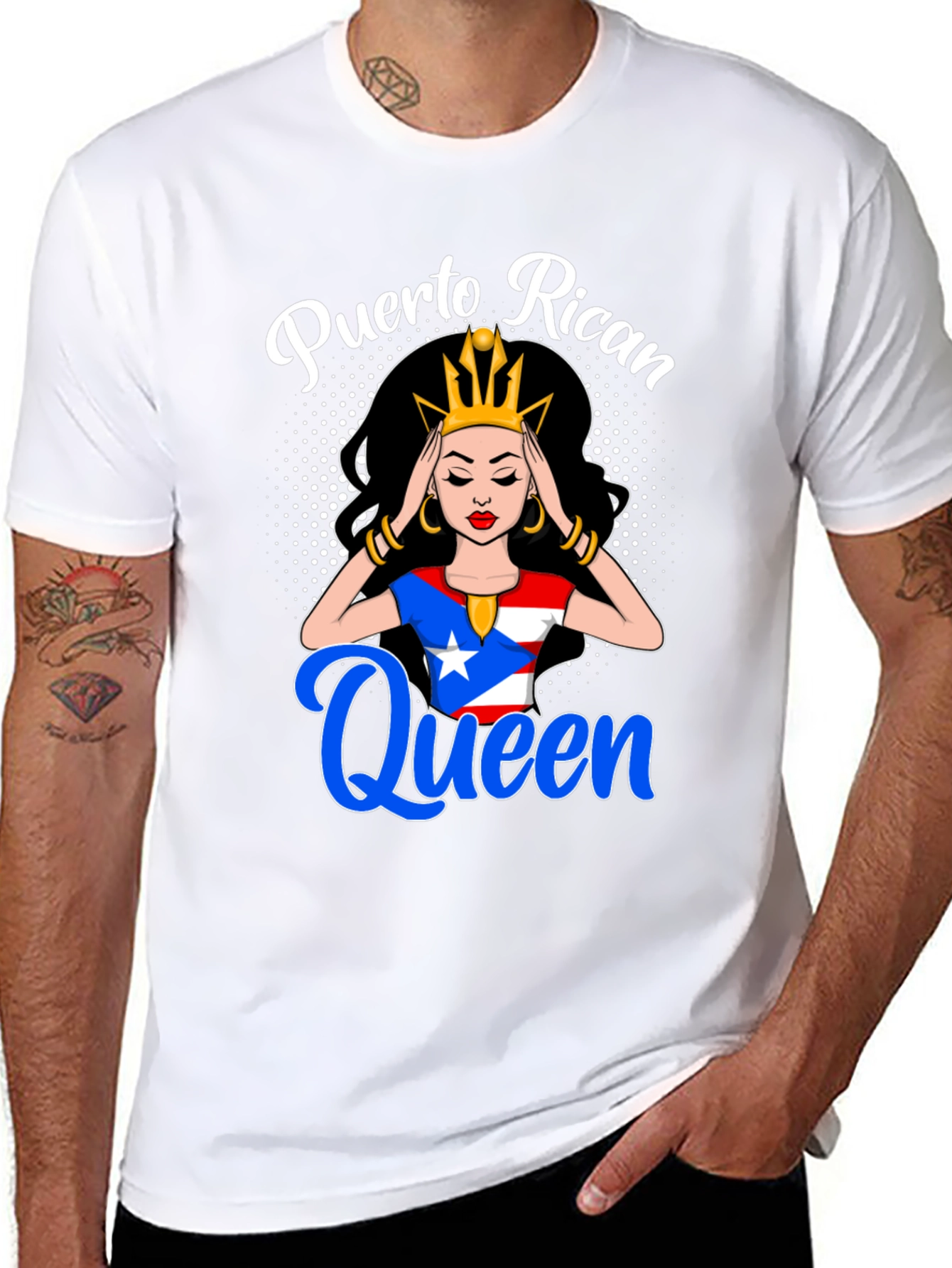 Puerto Rican Queen Graphic T-Shirt