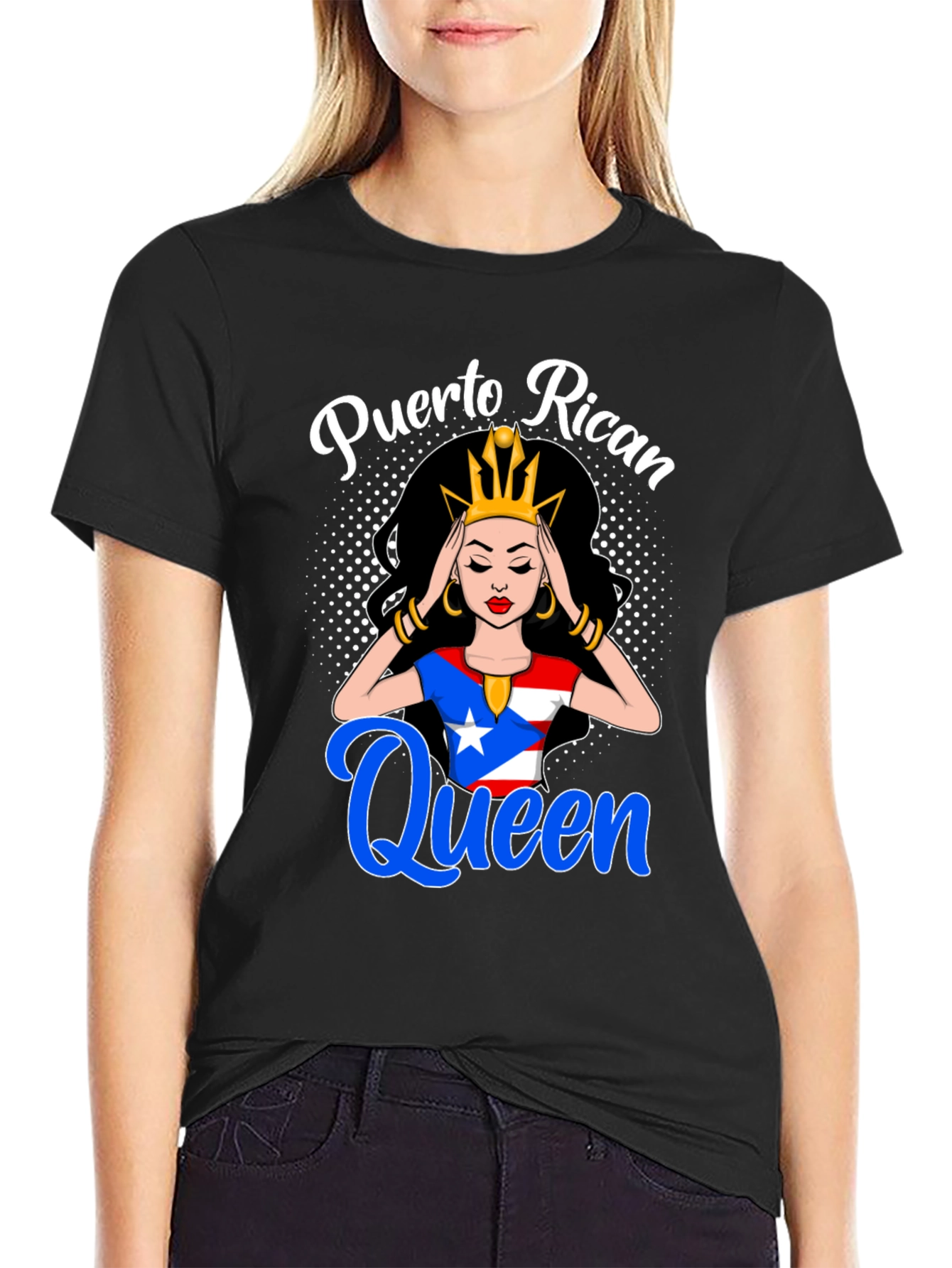 Puerto Rican Queen Graphic T-Shirt