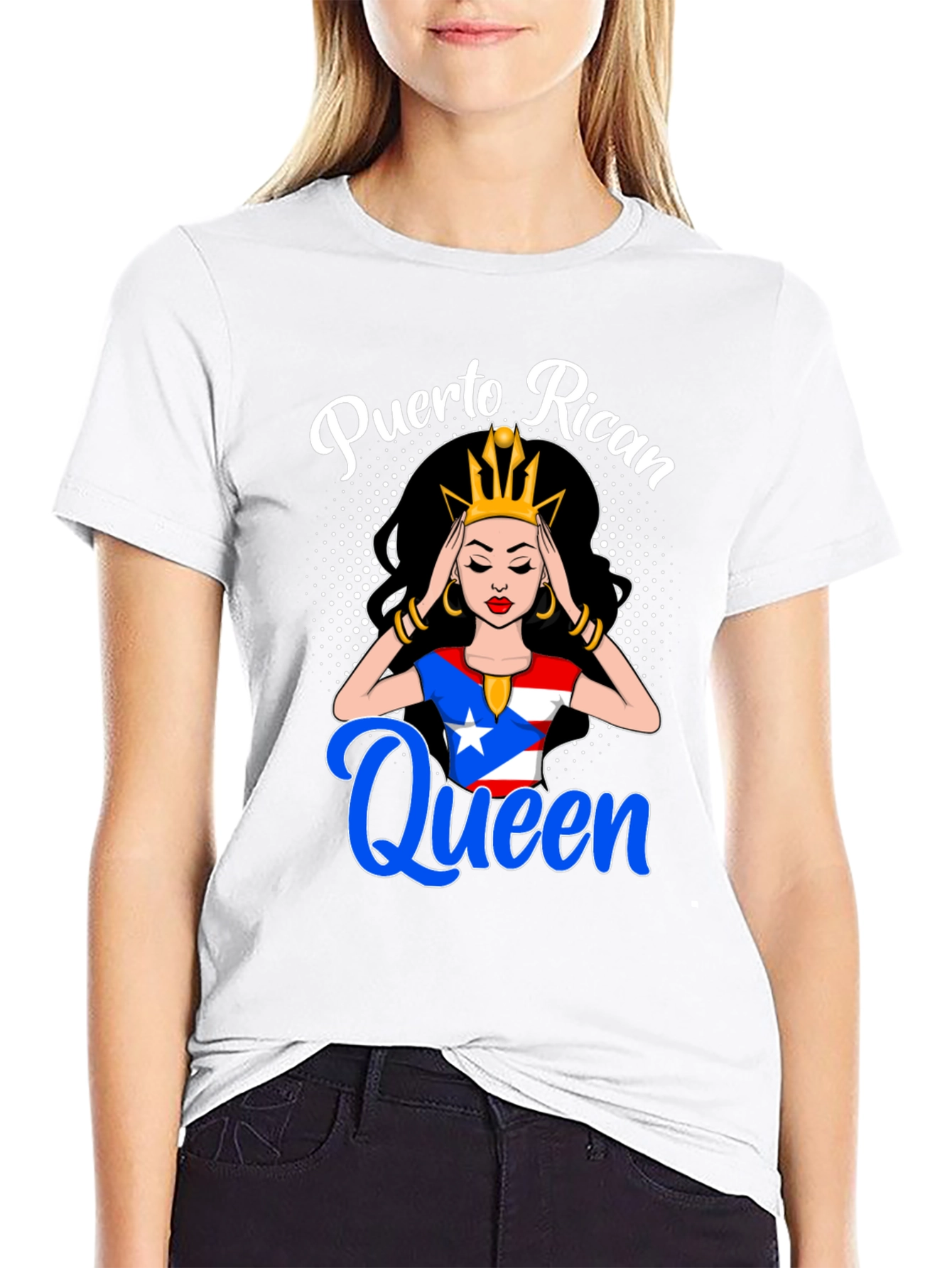 Puerto Rican Queen Graphic T-Shirt