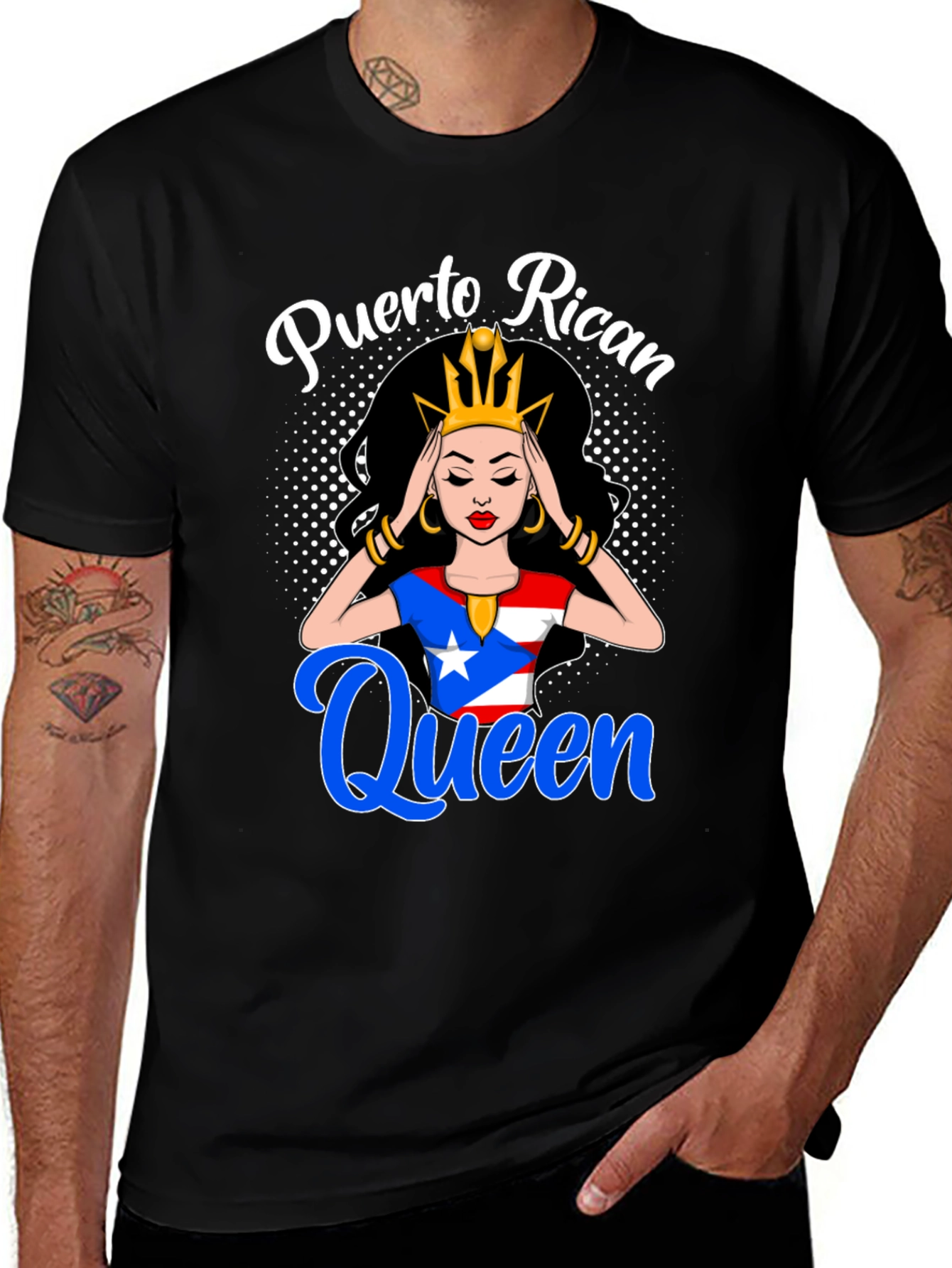 Puerto Rican Queen Graphic T-Shirt