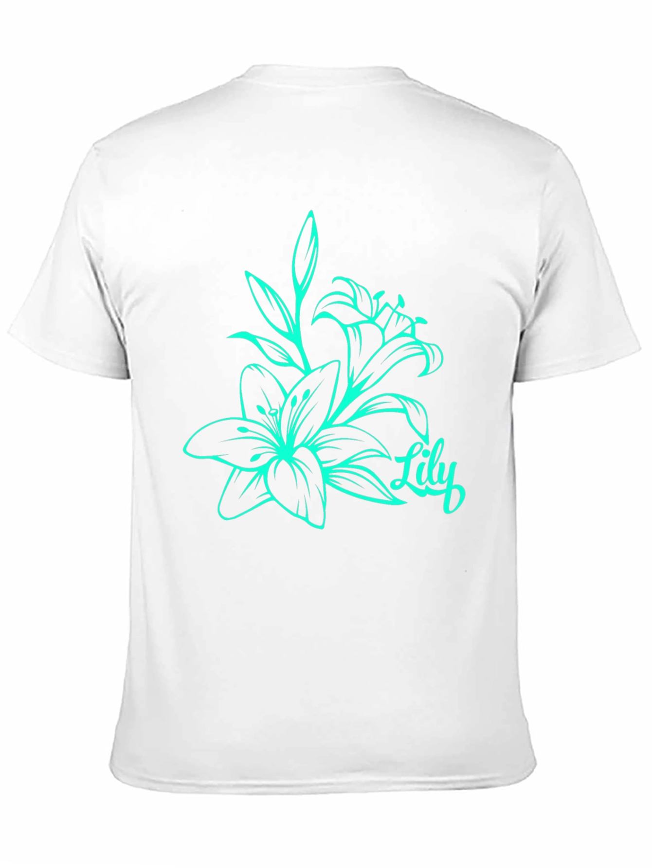Lily Flower Graphic Print T-Shirt