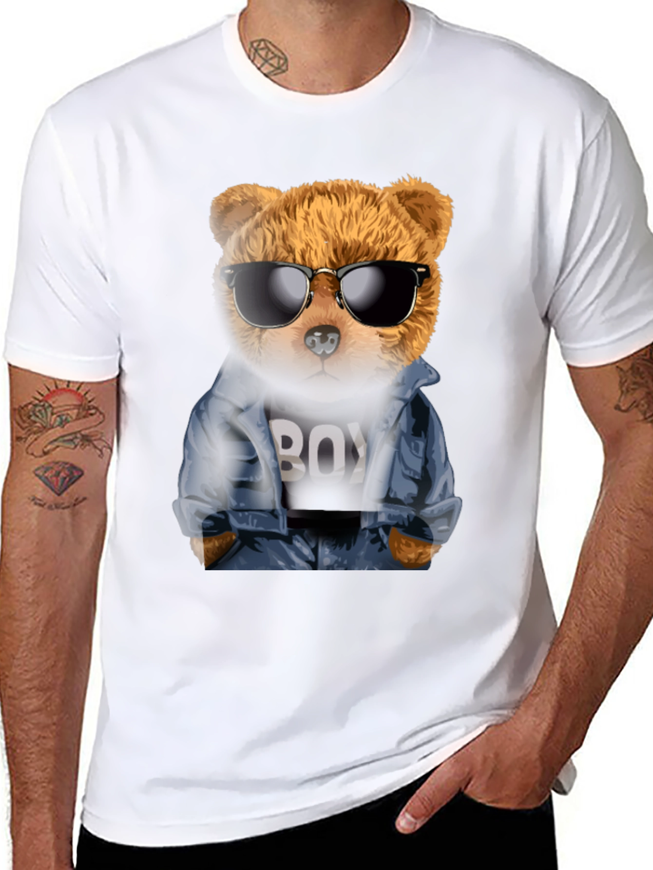 Cool Teddy Bear Boy T-Shirt - Urban Style