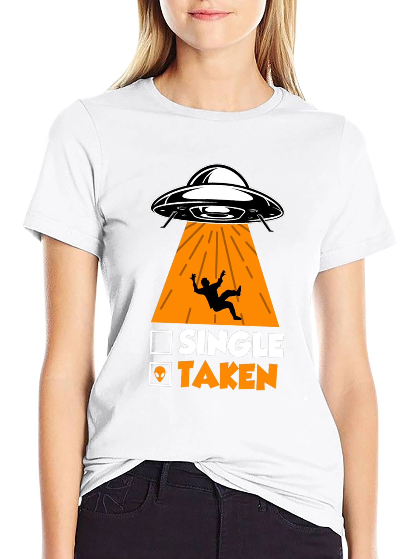 Single Taken Alien Abduction T-Shirt