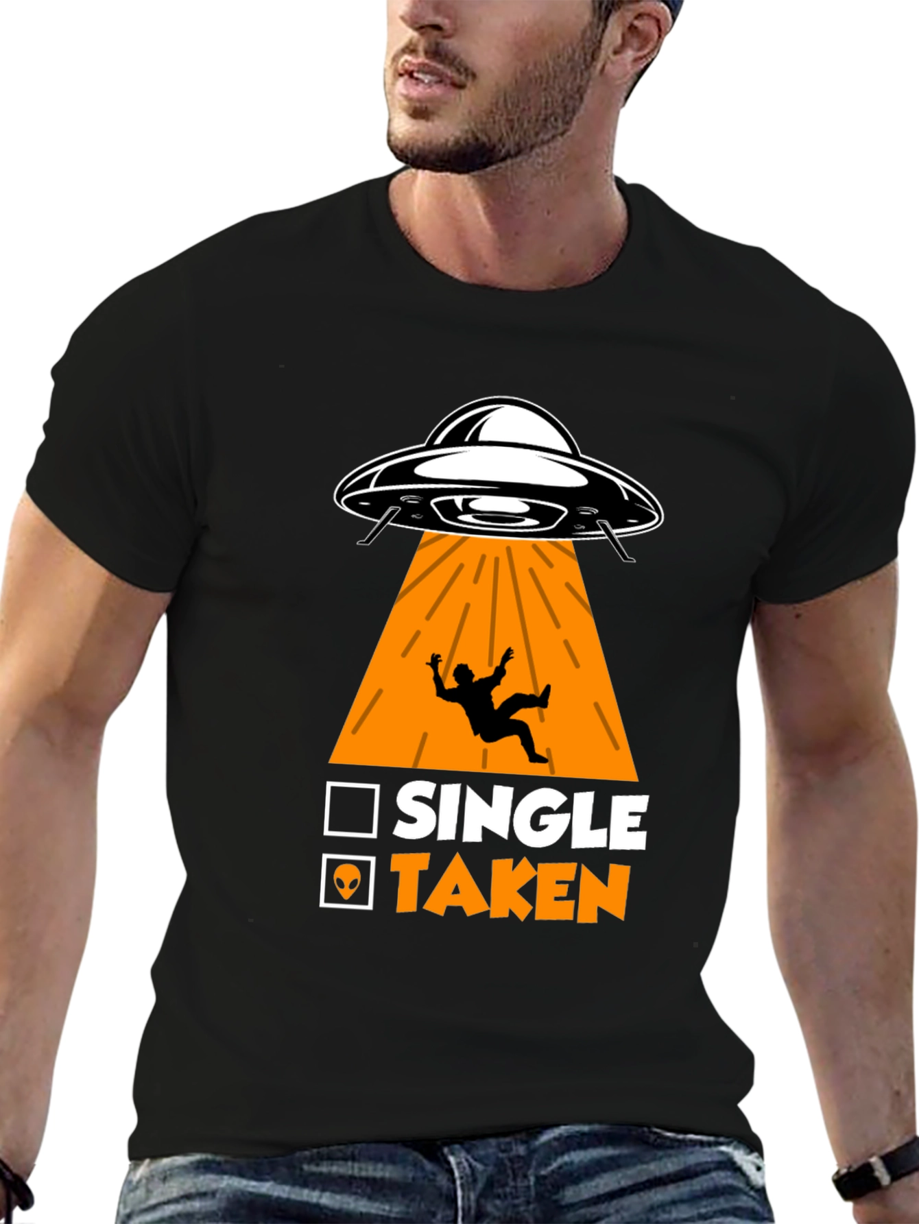 Single Taken Alien Abduction T-Shirt