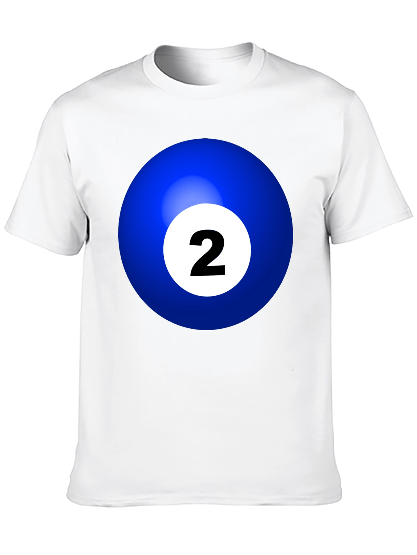 Blue Billiard Ball #2 T-Shirt