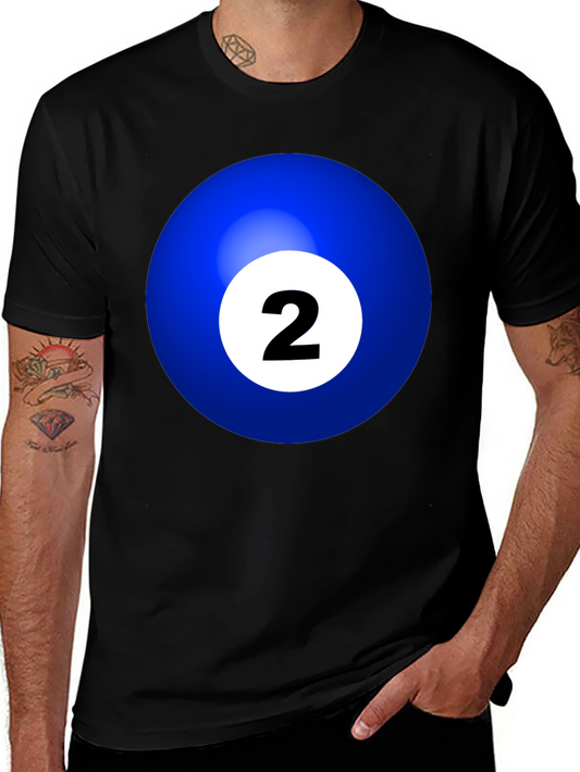 Blue Billiard Ball #2 T-Shirt