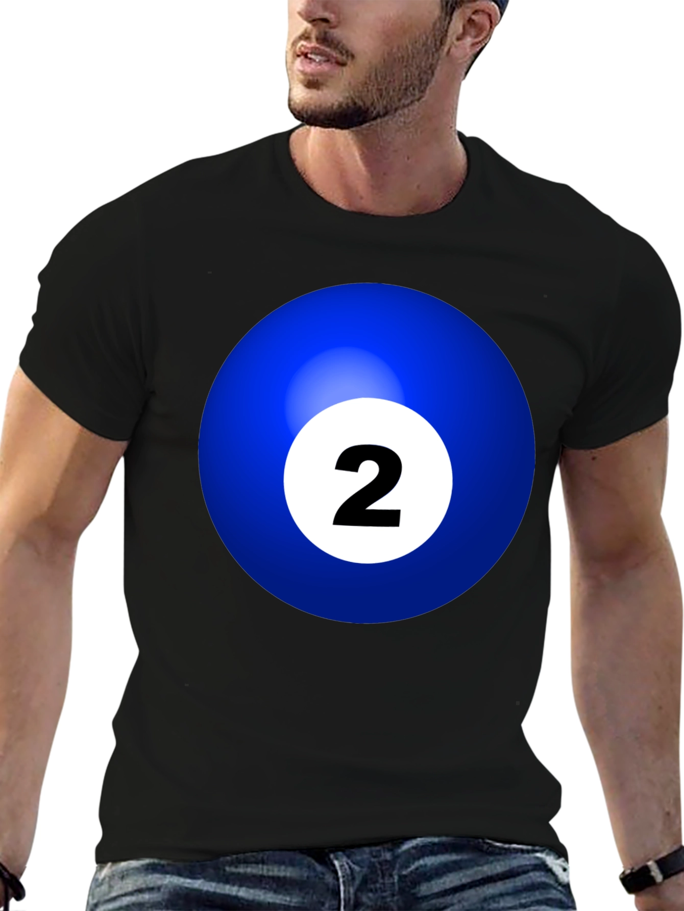 Blue Billiard Ball #2 T-Shirt