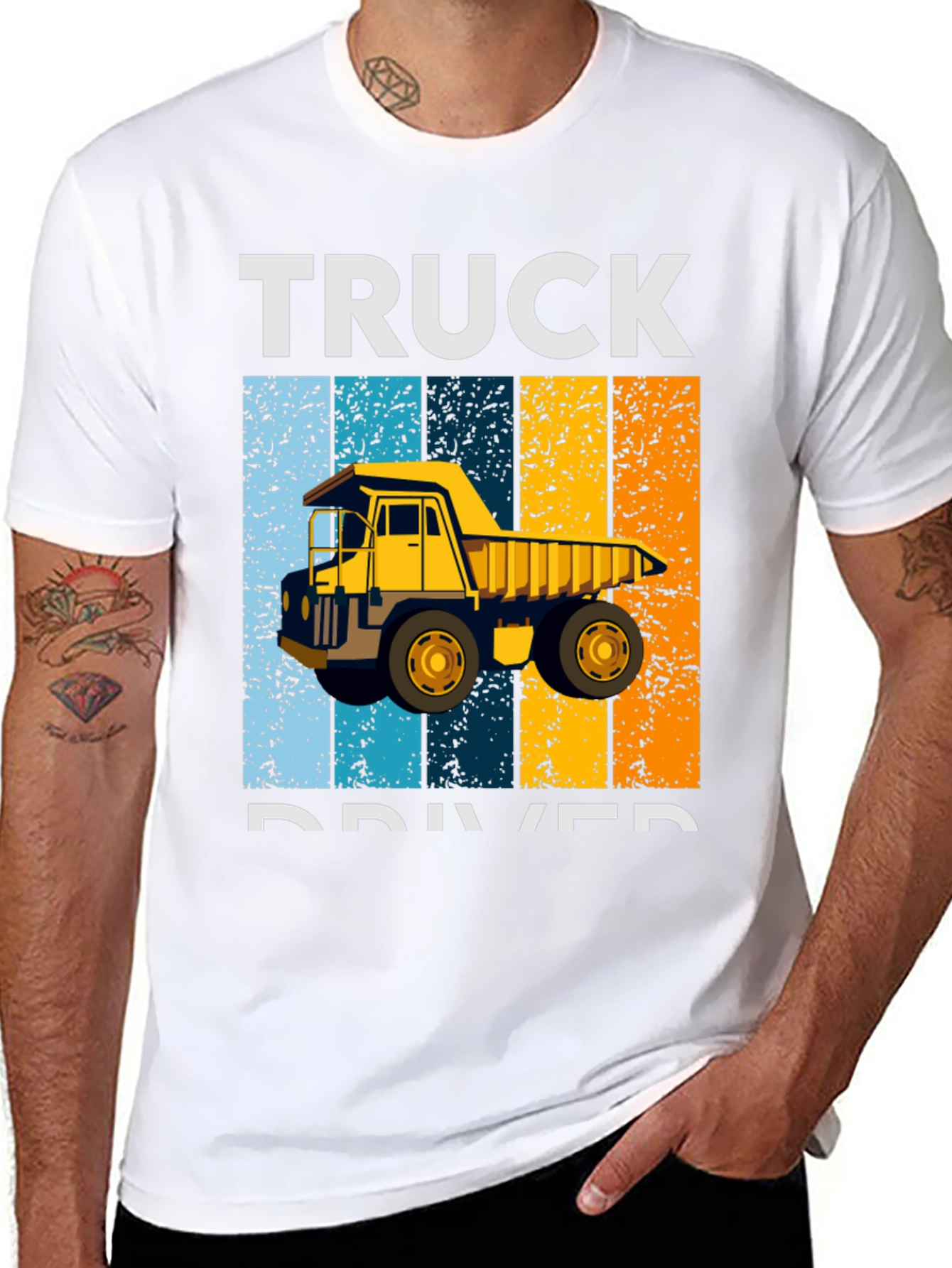 Truck Driver Retro Style Graphic T-Shirt