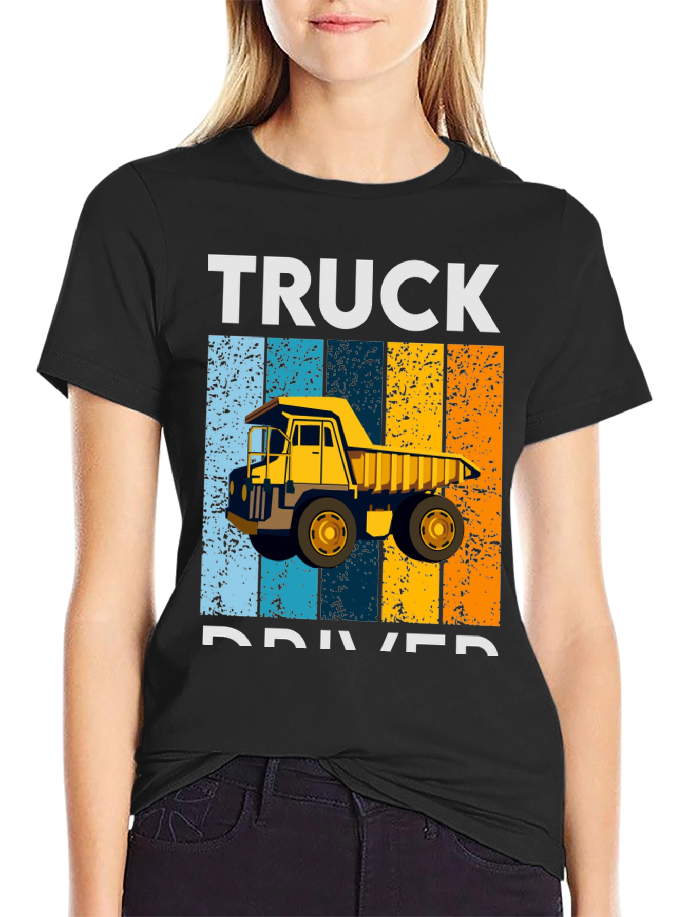Truck Driver Retro Style Graphic T-Shirt