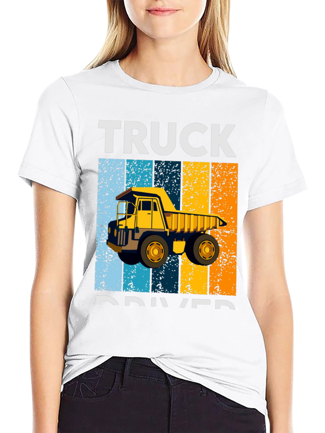 Truck Driver Retro Style Graphic T-Shirt